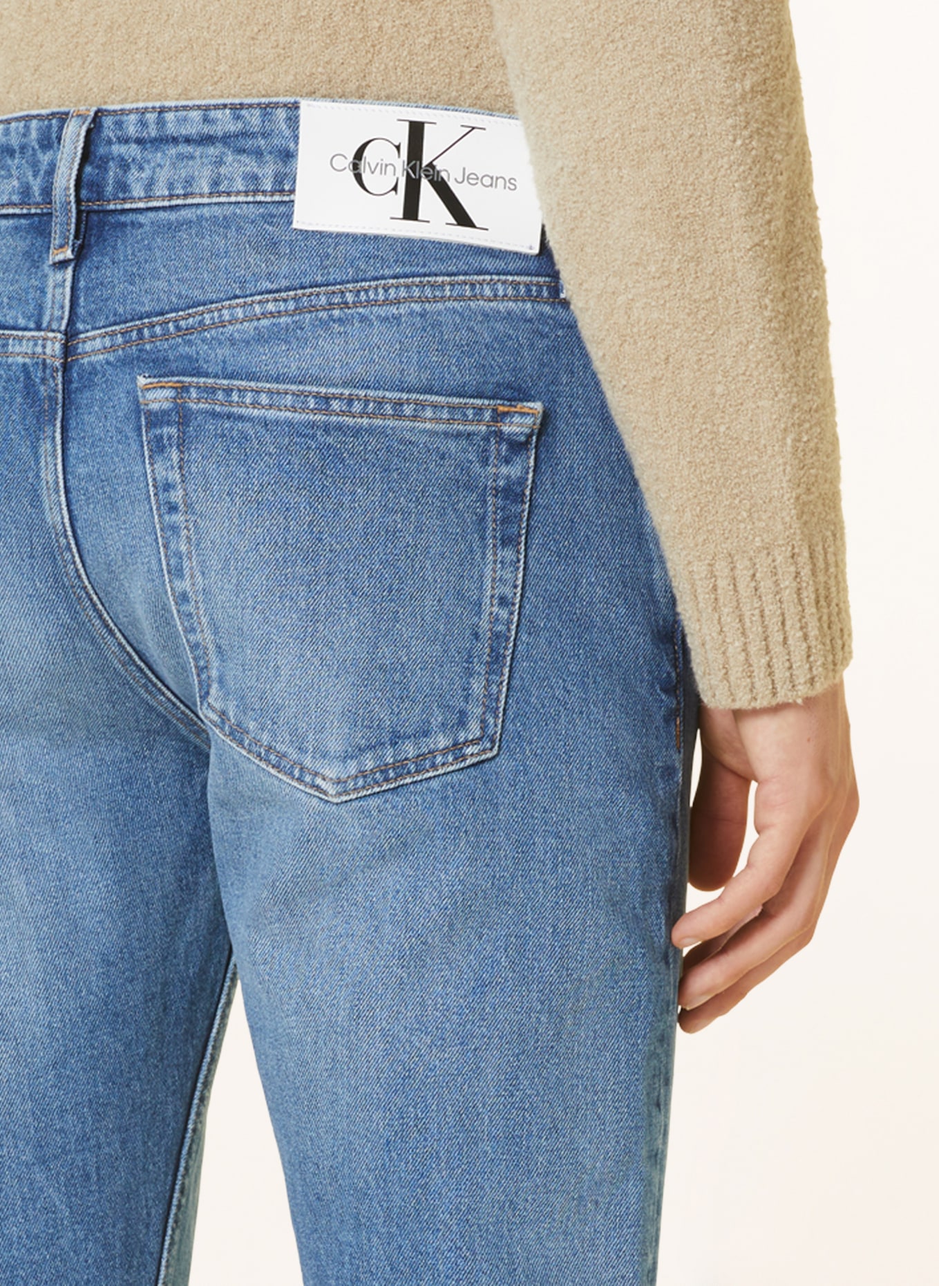Calvin Klein Jeans Jeansy Slim tapered fit, Kolor: 1AA Denim Light (Obrazek 5)
