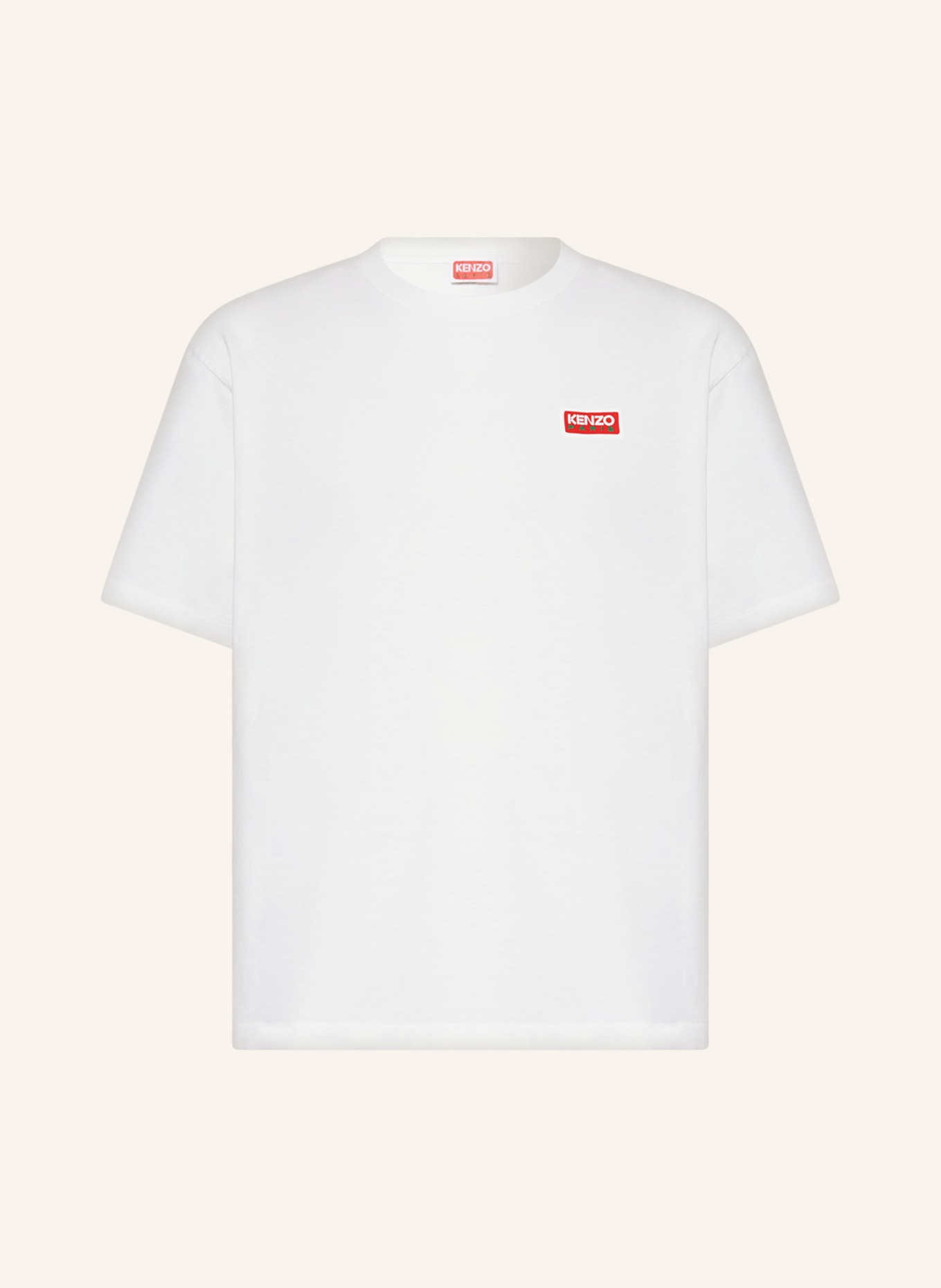 KENZO Oversized shirt, Color: WHITE/ RED (Image 1)