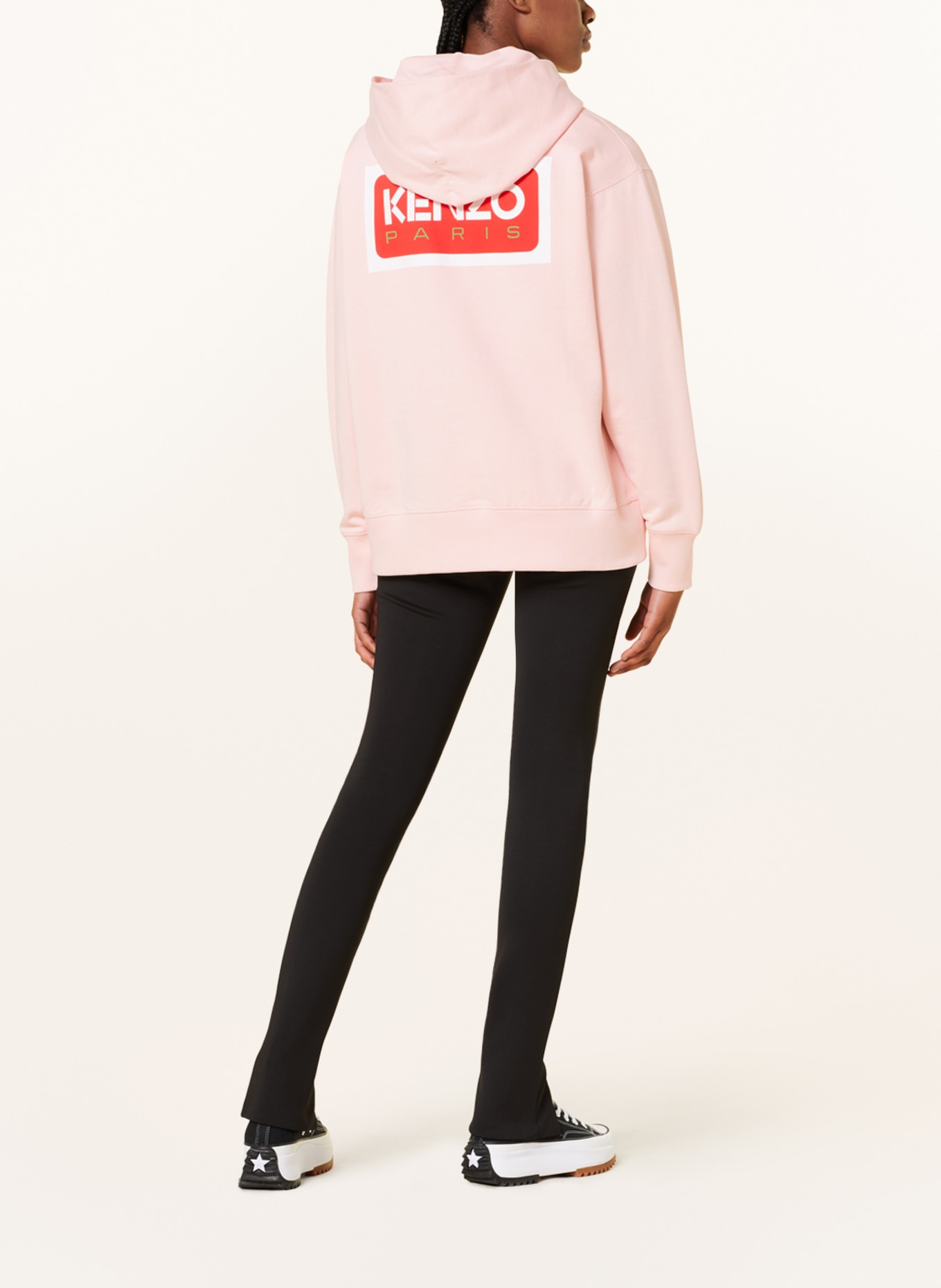KENZO Oversized hoodie, Color: LIGHT PINK/ RED/ WHITE (Image 3)
