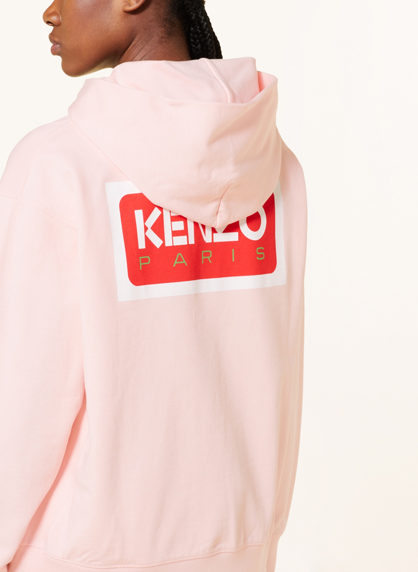 KENZO Oversized-Hoodie, Farbe: HELLROSA/ ROT/ WEISS (Bild 5)