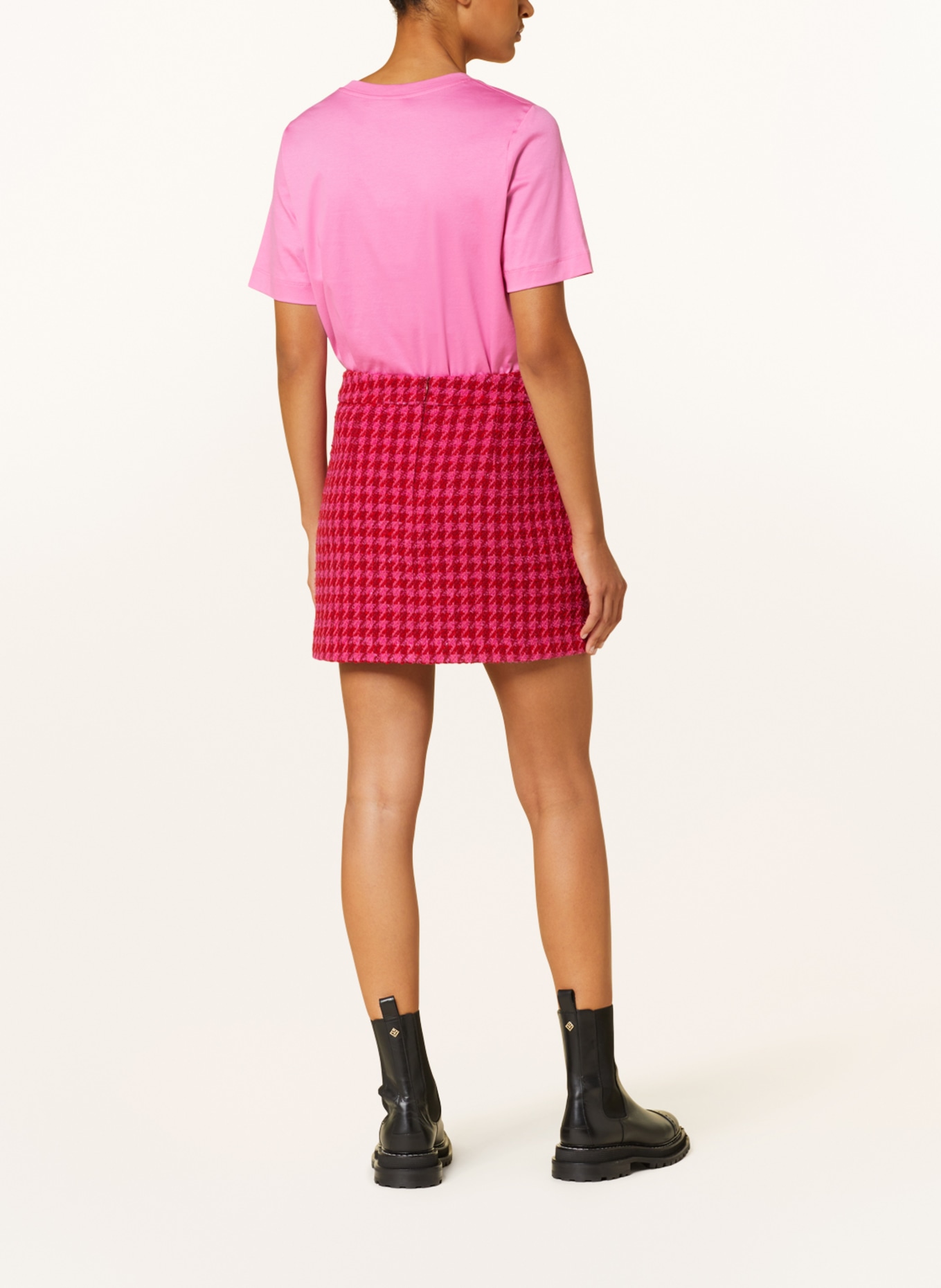 LIU JO Bouclé skirt, Color: FUCHSIA/ PINK/ RED (Image 3)