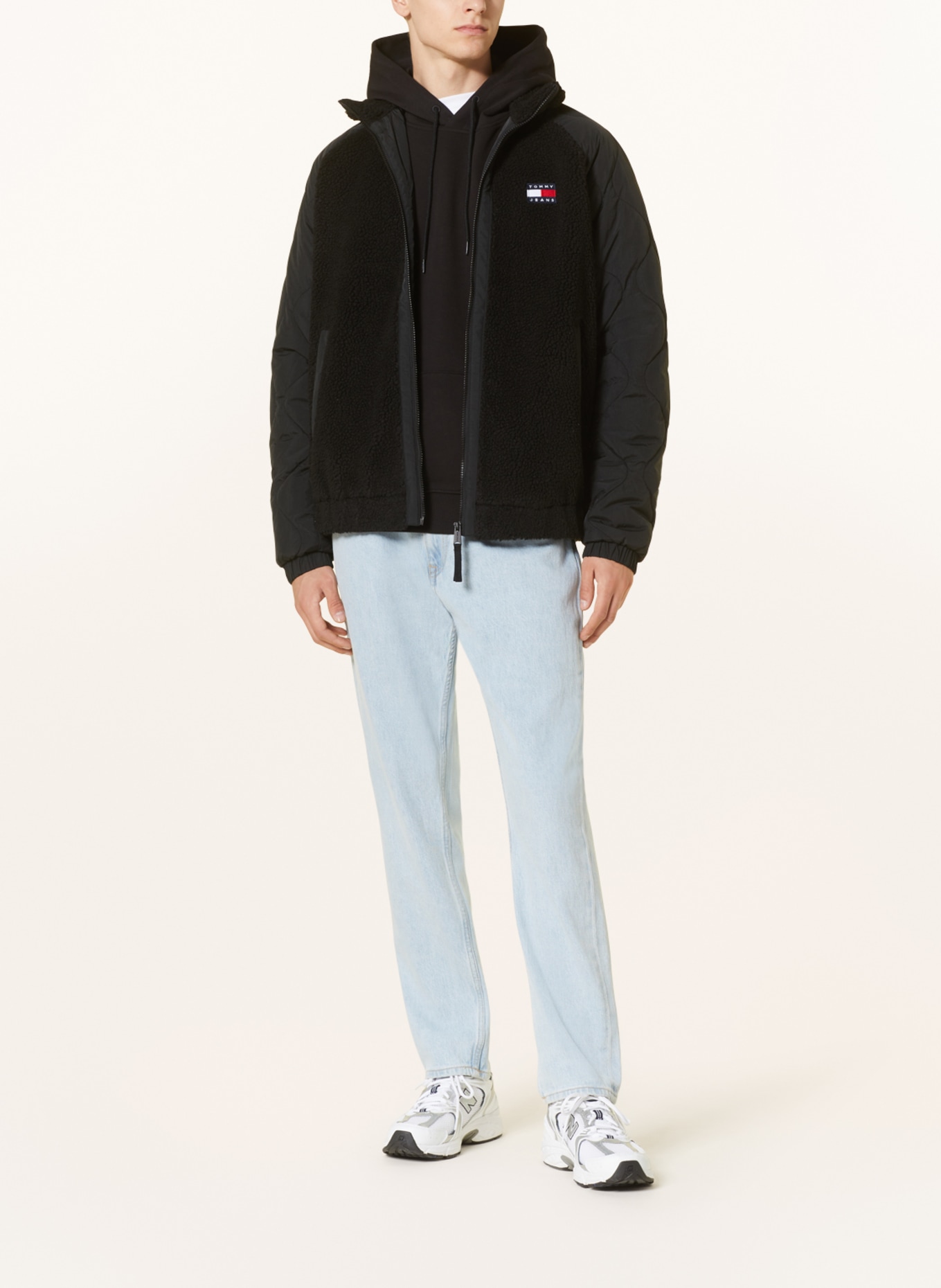 TOMMY JEANS Bomber jacket with teddy, Color: BLACK (Image 2)