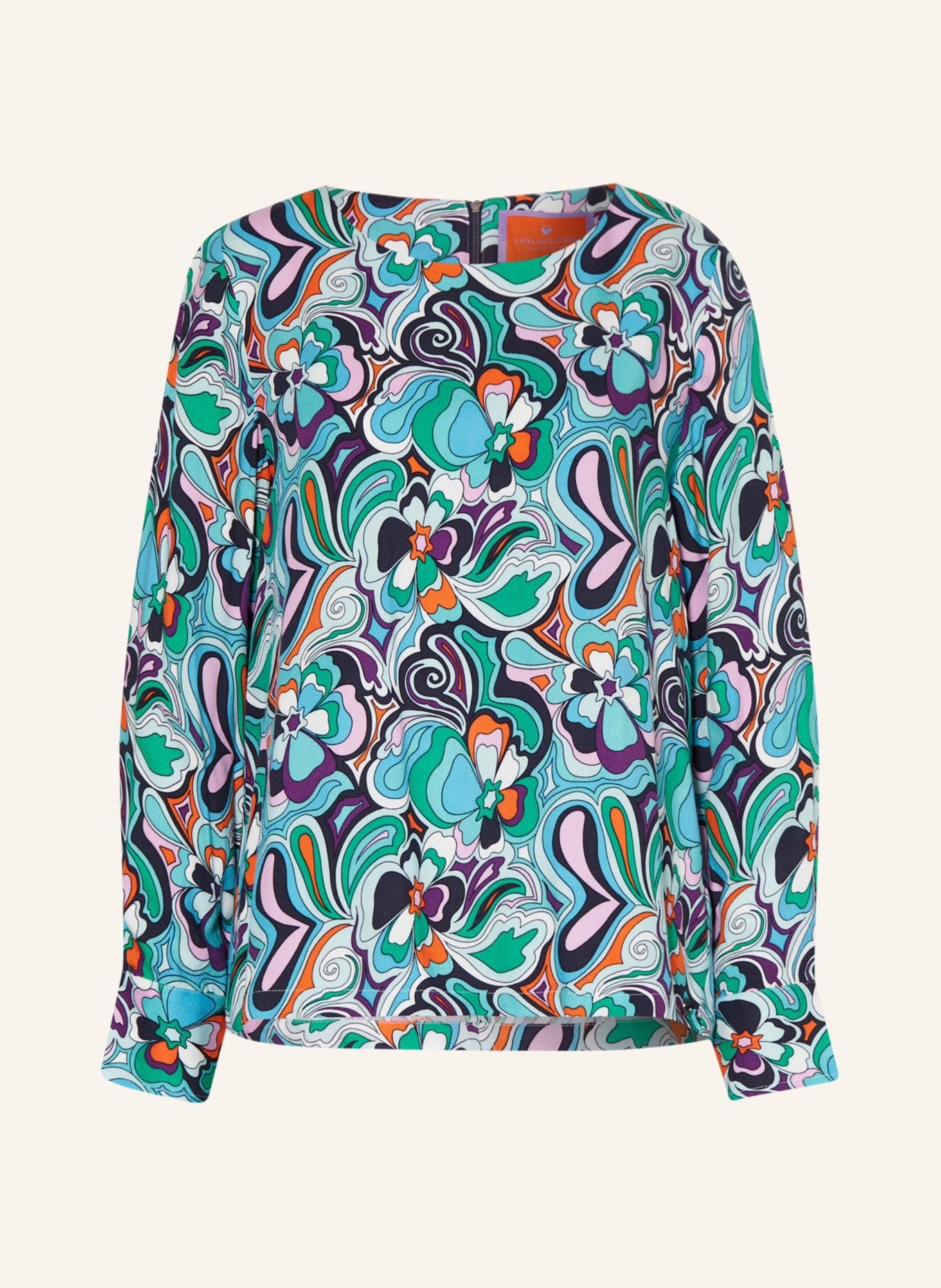 LIEBLINGSSTÜCK Shirt blouse ORIAL, Color: MINT/ LIGHT BLUE/ PURPLE (Image 1)