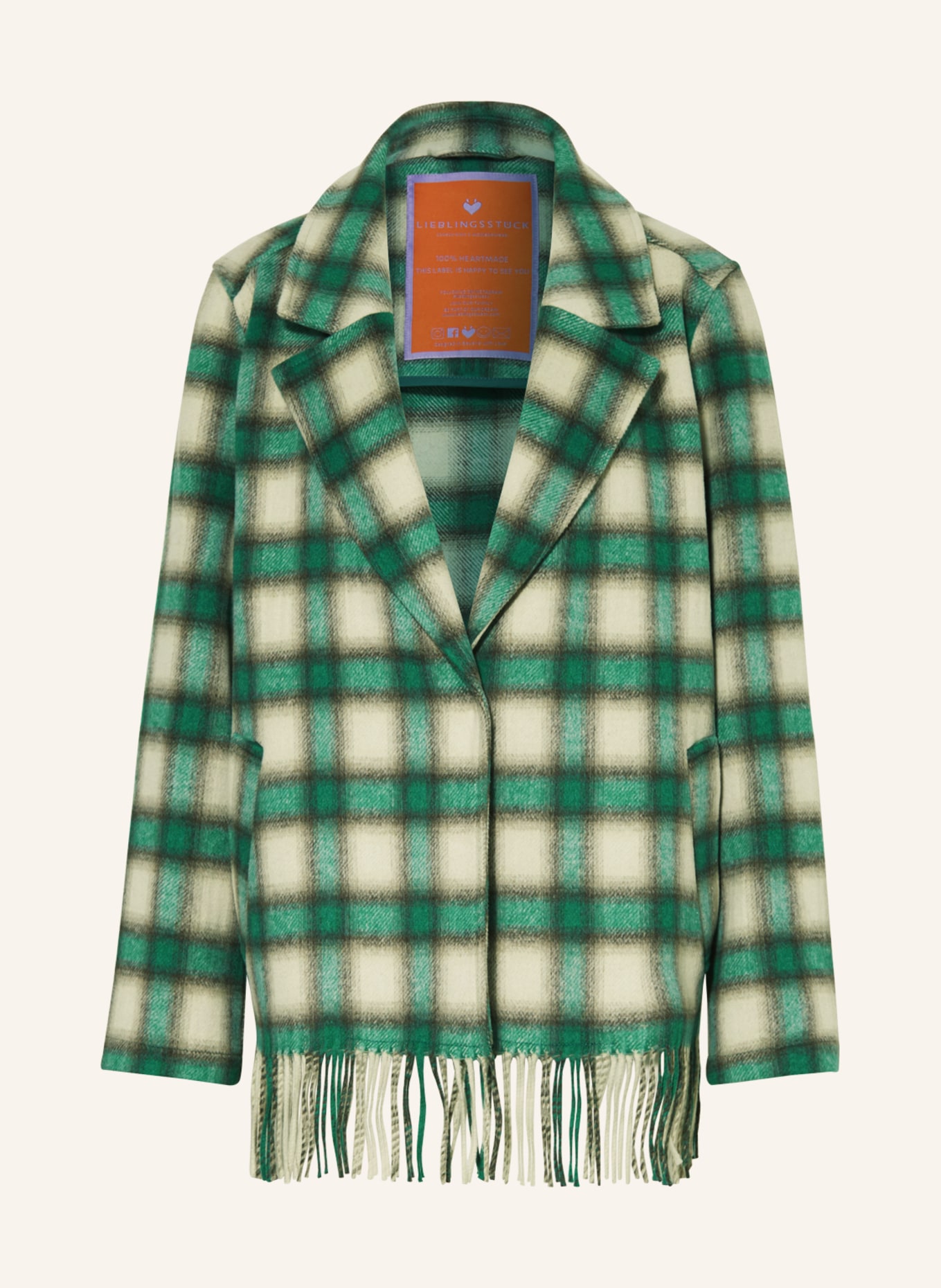 LIEBLINGSSTÜCK Jacket INDIVIAL, Color: GREEN/ ECRU (Image 1)