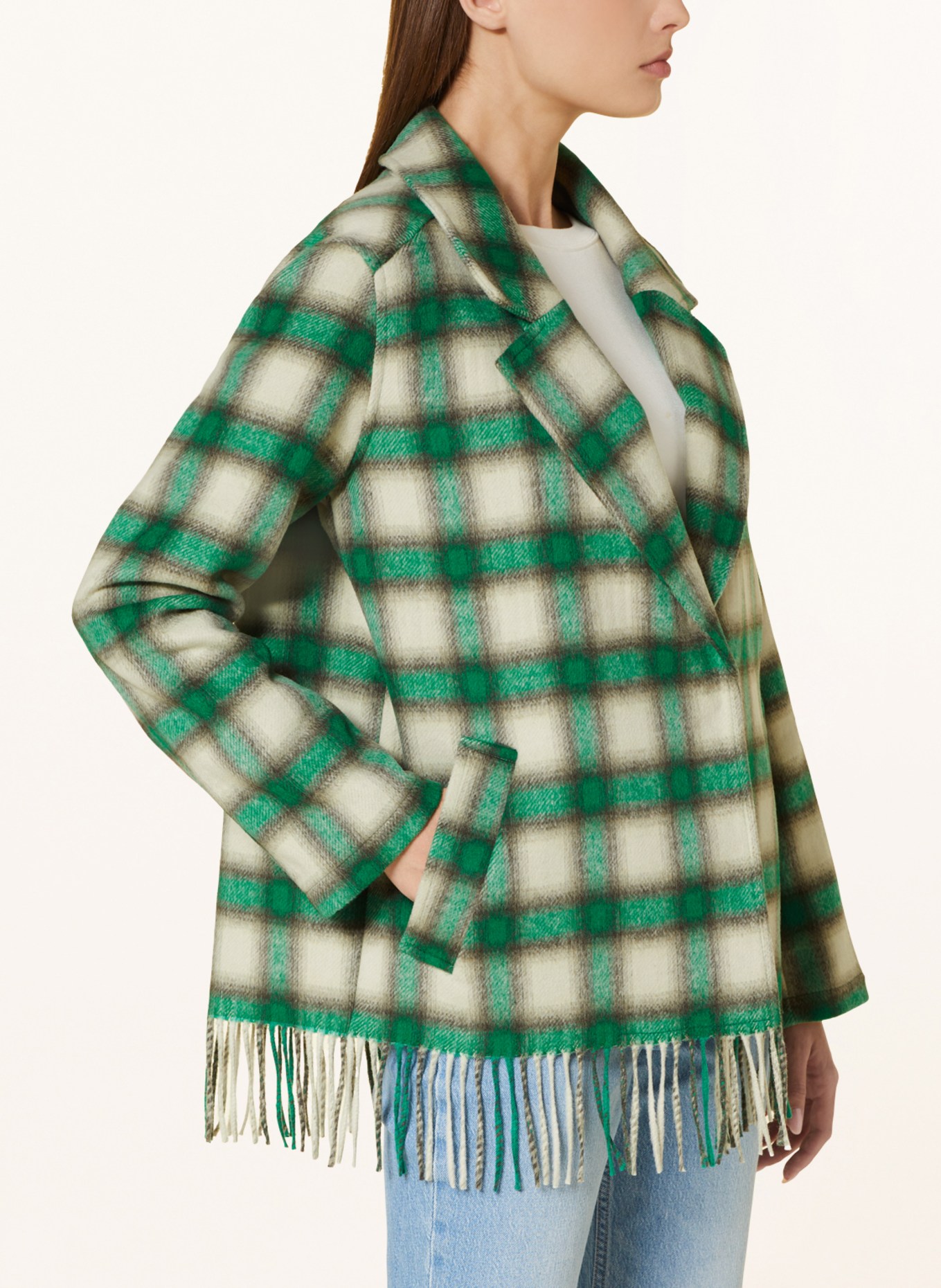 LIEBLINGSSTÜCK Jacket INDIVIAL, Color: GREEN/ ECRU (Image 4)