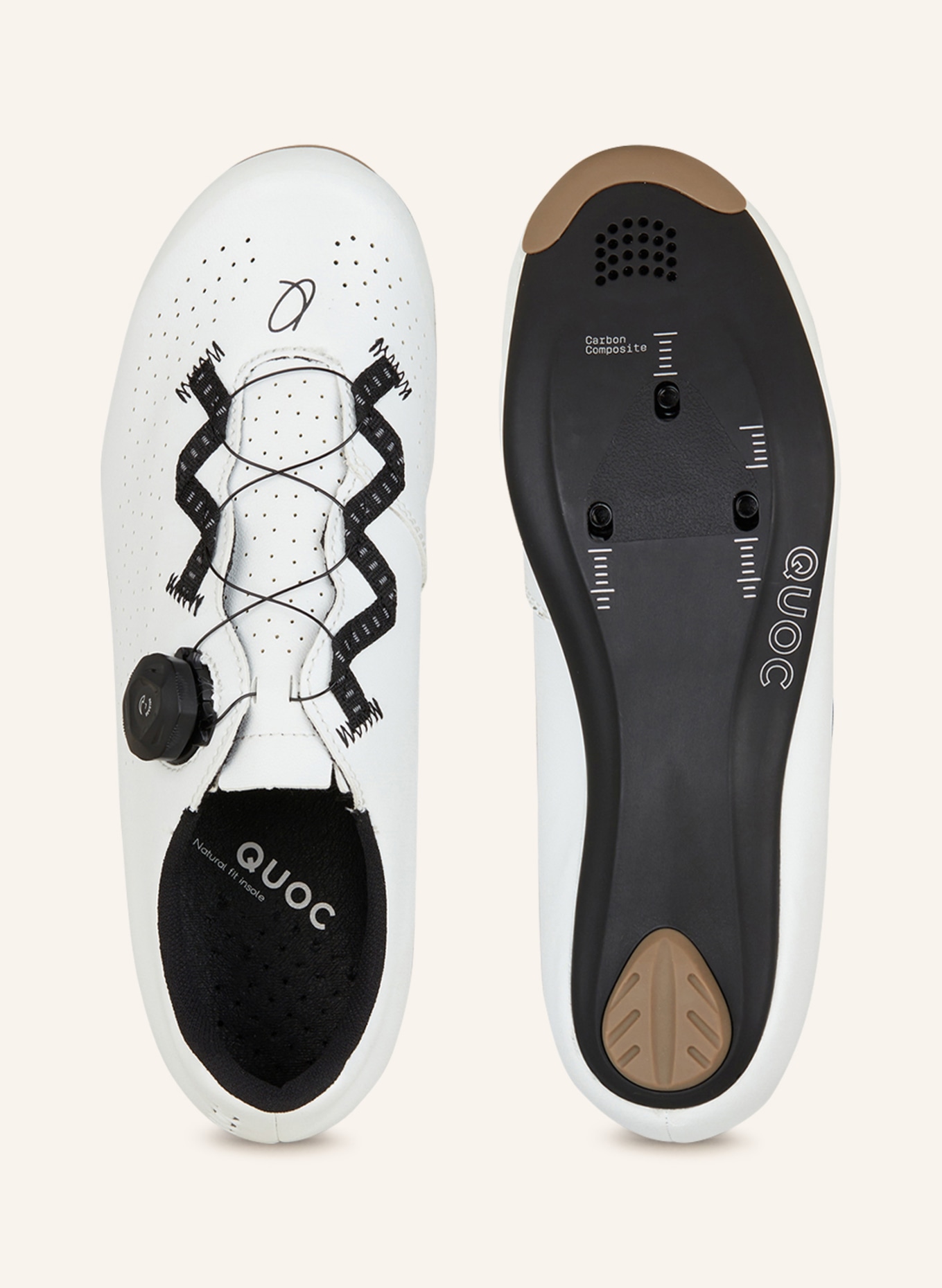 QUOC Road bike shoes ESCAPE ROAD, Color: WHITE/ BLACK (Image 5)