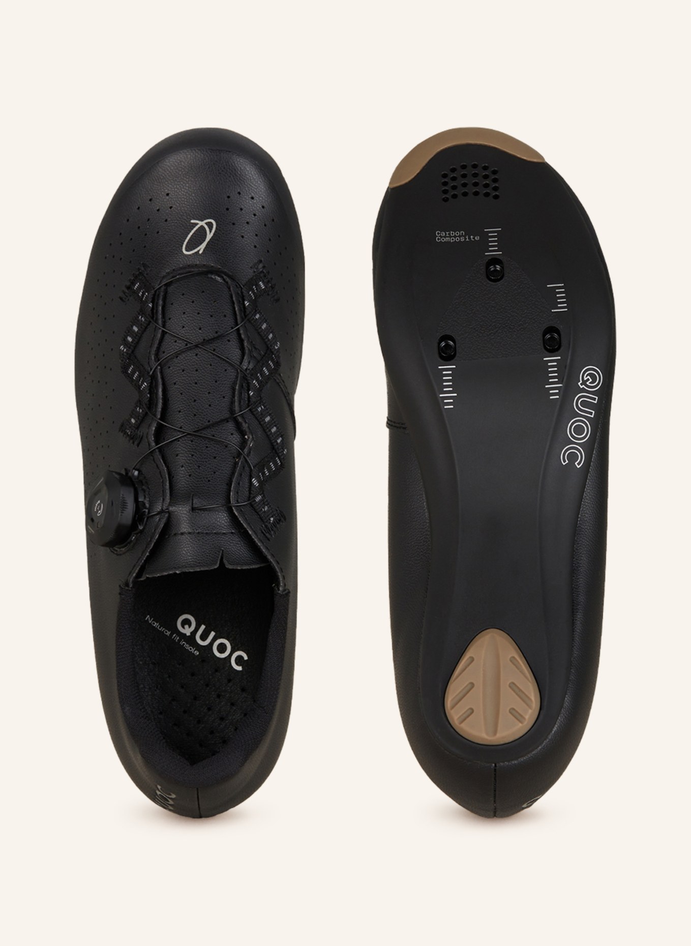 QUOC Rennradschuhe ESCAPE ROAD: SCHWARZ