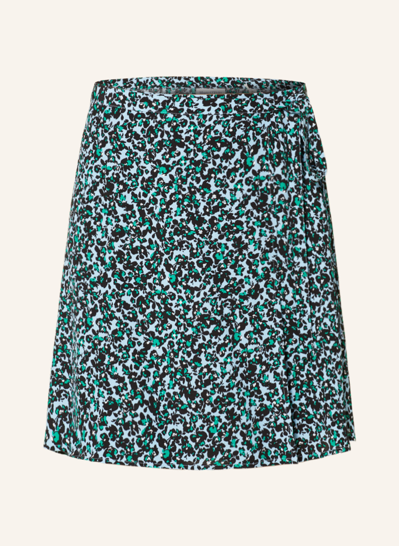 Marc O'Polo DENIM Wrap skirt, Color: LIGHT BLUE/ BLACK/ GREEN (Image 1)