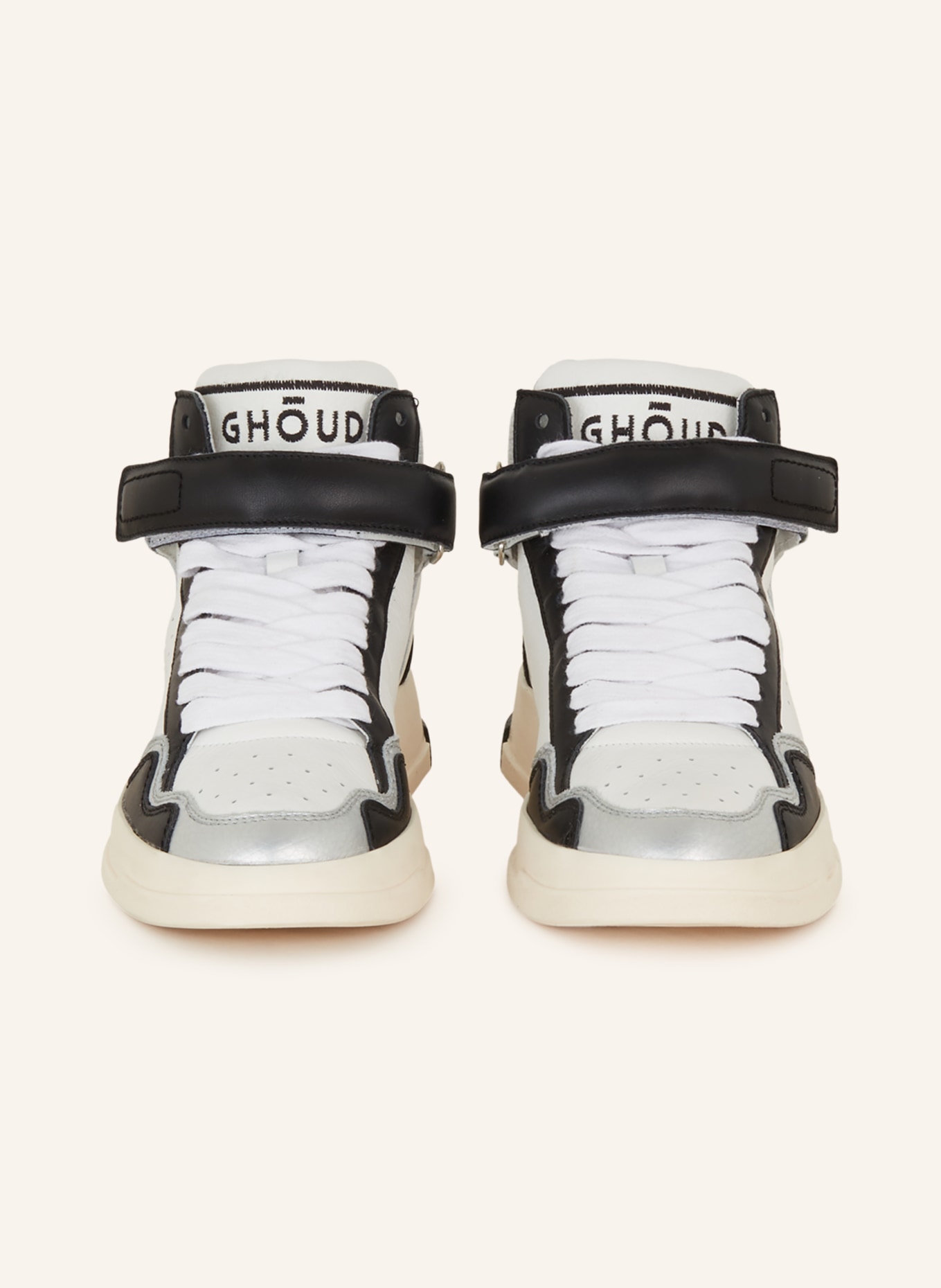 GHOUD High-top sneakers TWEENER, Color: WHITE/ BLACK (Image 3)