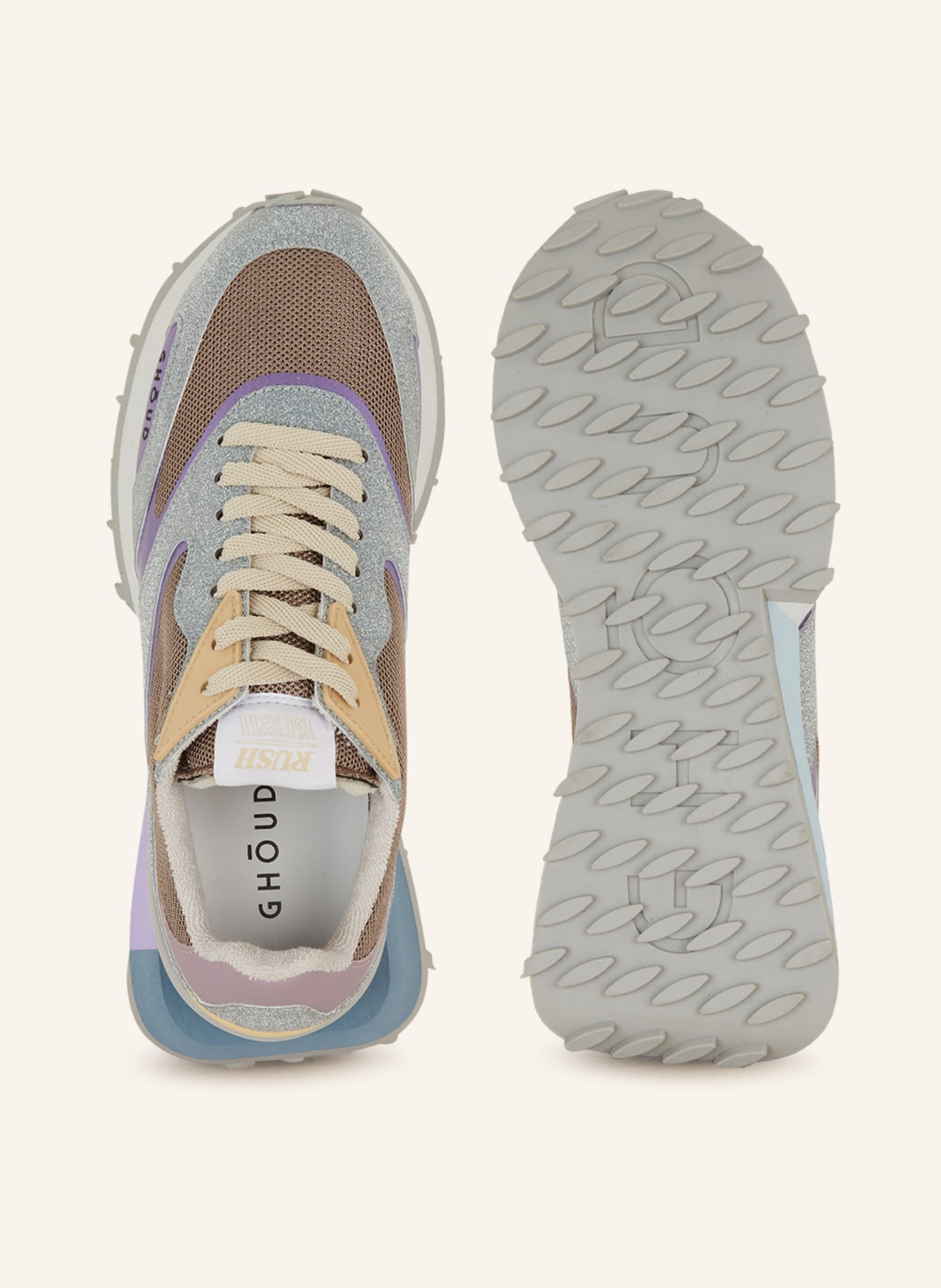 GHOUD Sneakers RUSH STARLIGHT, Color: PURPLE/ BROWN/ SILVER (Image 5)