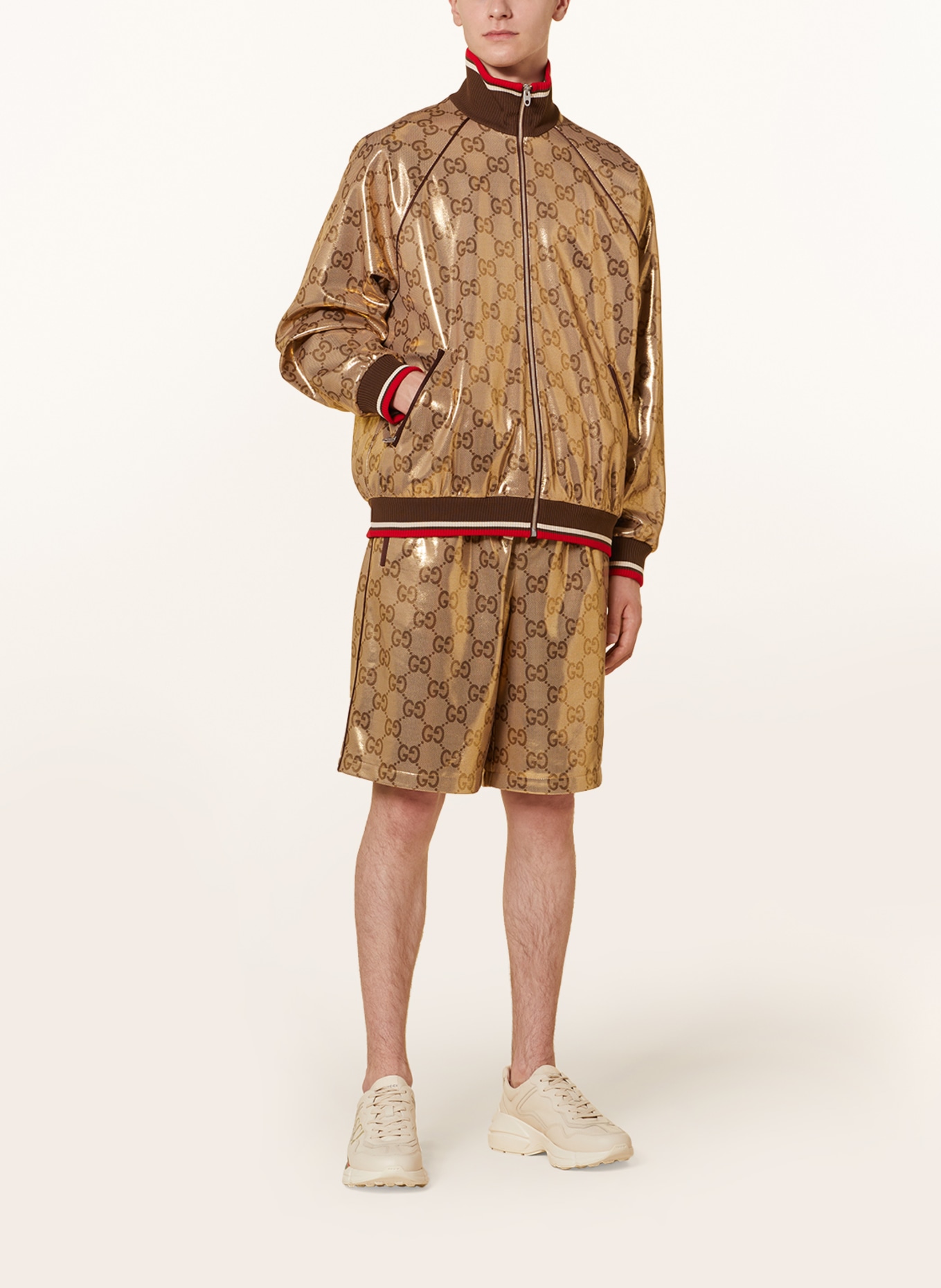 GUCCI Bomber jacket in 2486 camel gold mc