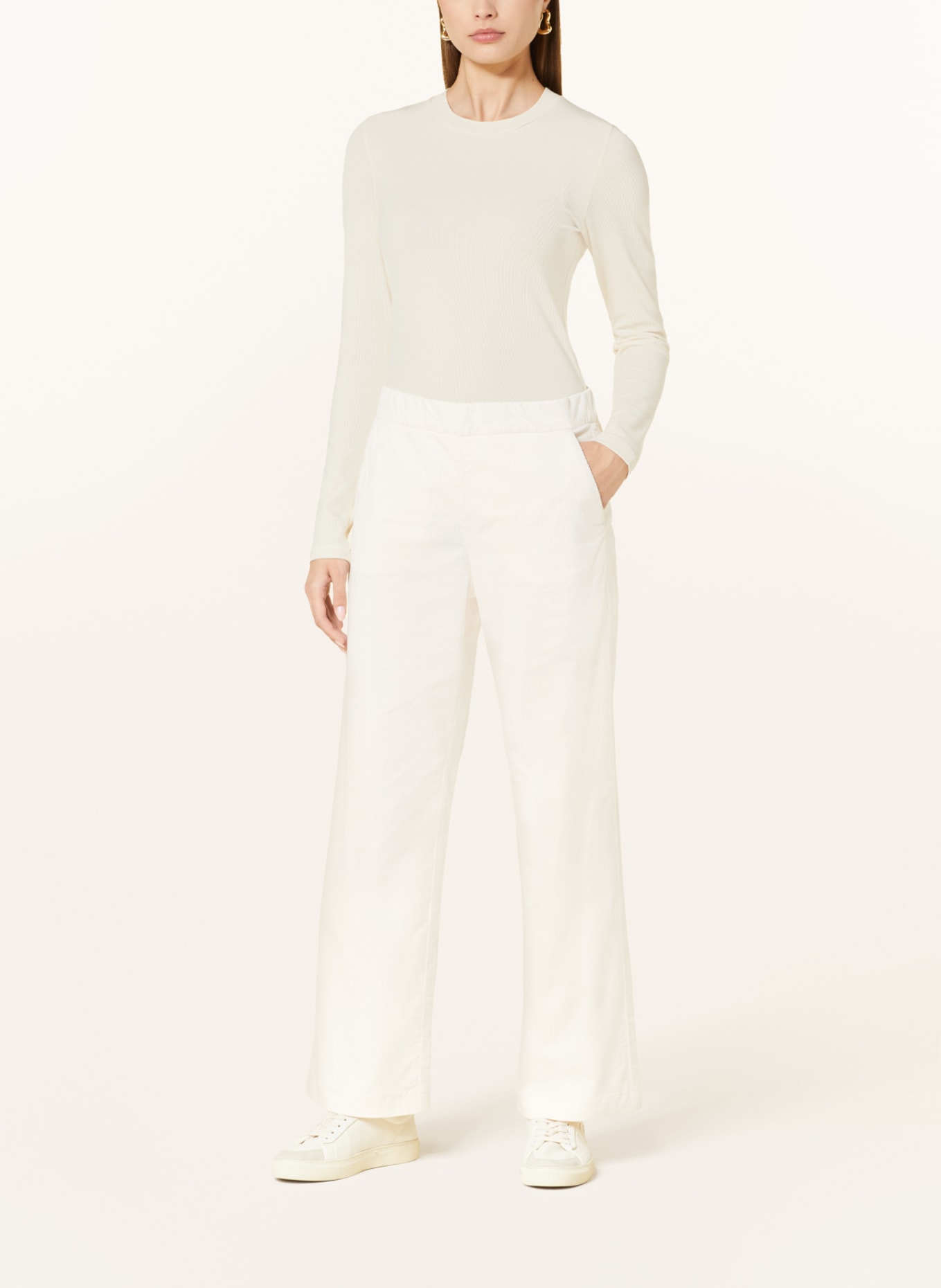 MAC Corduroy trousers CHIARA, Color: CREAM (Image 2)