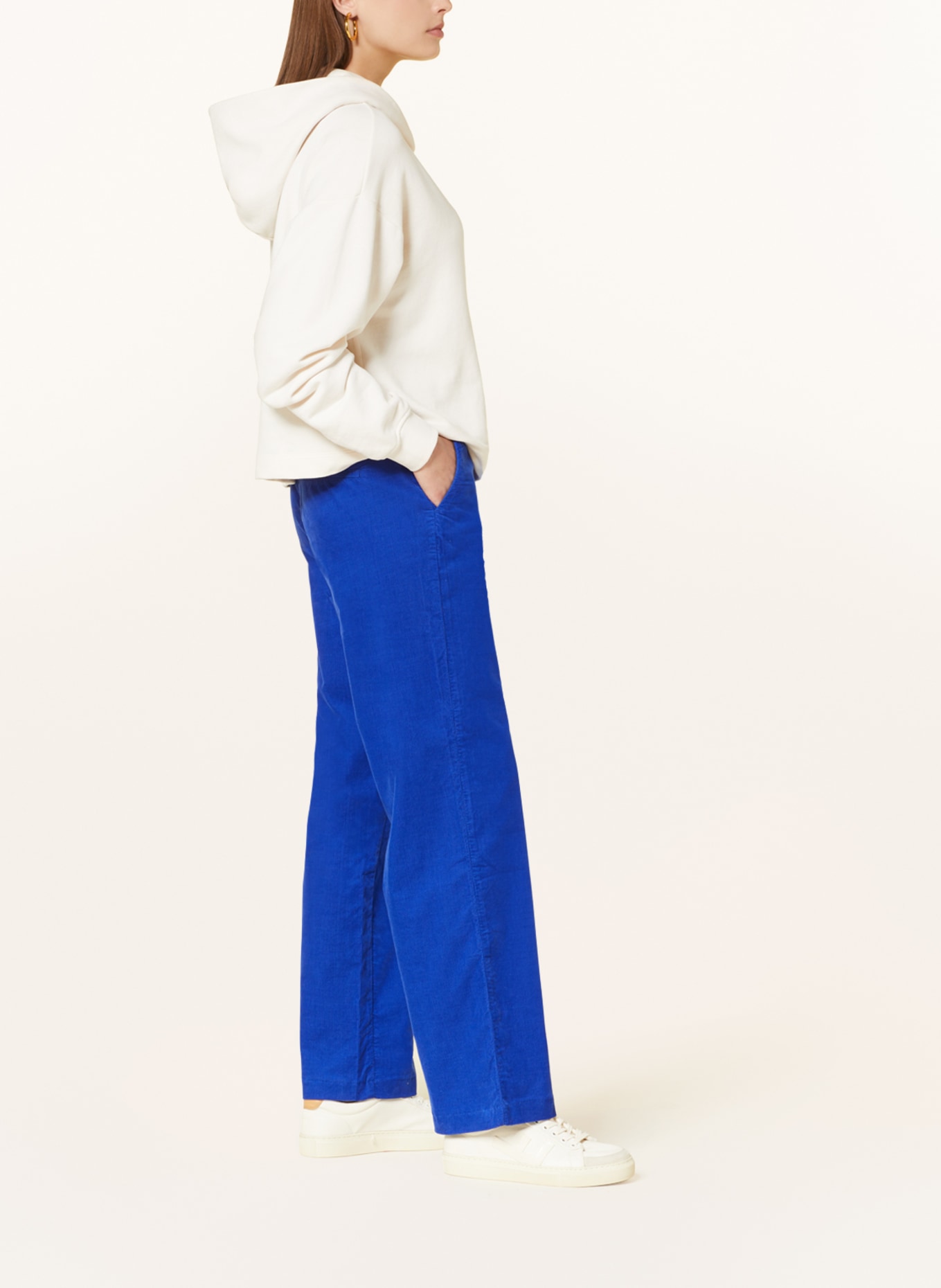 MAC Corduroy trousers CHIARA, Color: BLUE (Image 4)