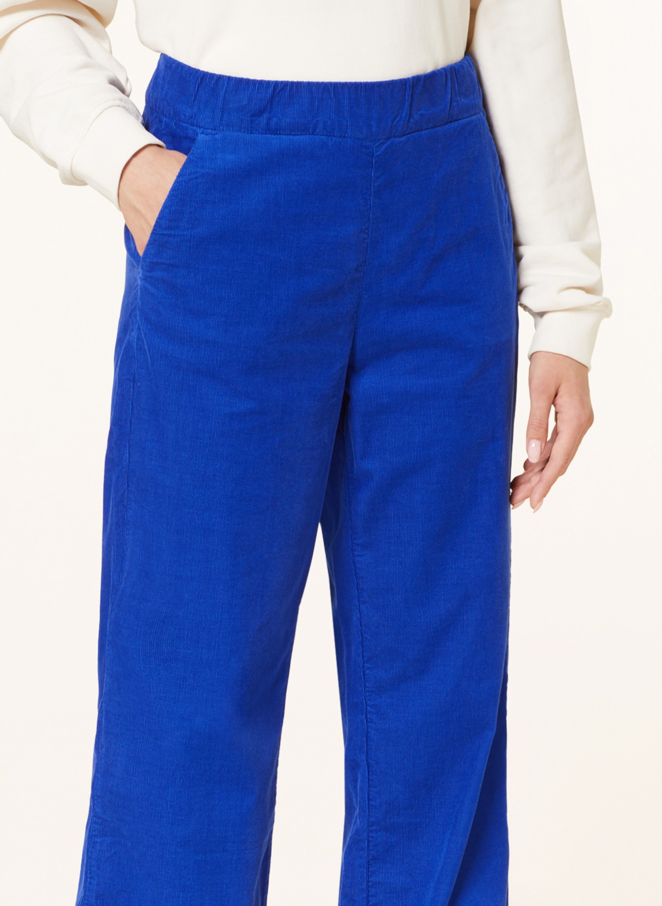MAC Corduroy trousers CHIARA, Color: BLUE (Image 5)