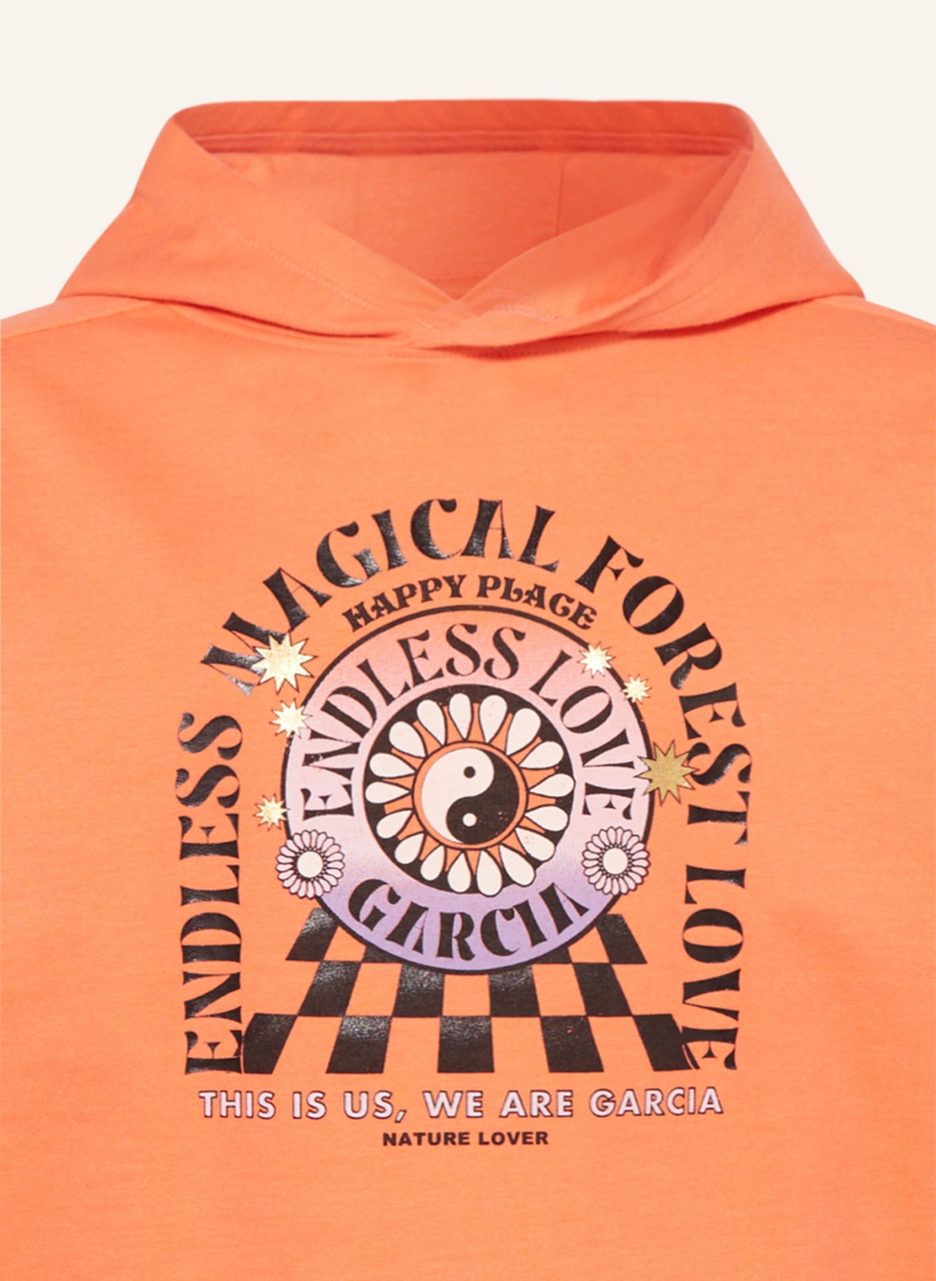 GARCIA sweat à capuche: ORANGE