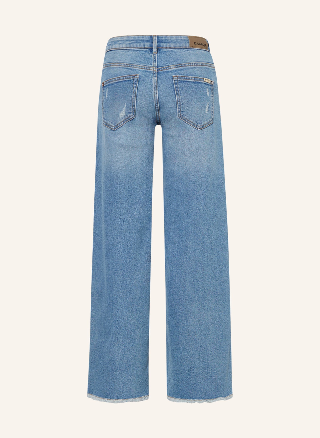 GARCIA Jeans-Culotte Wide Fit in hellblau