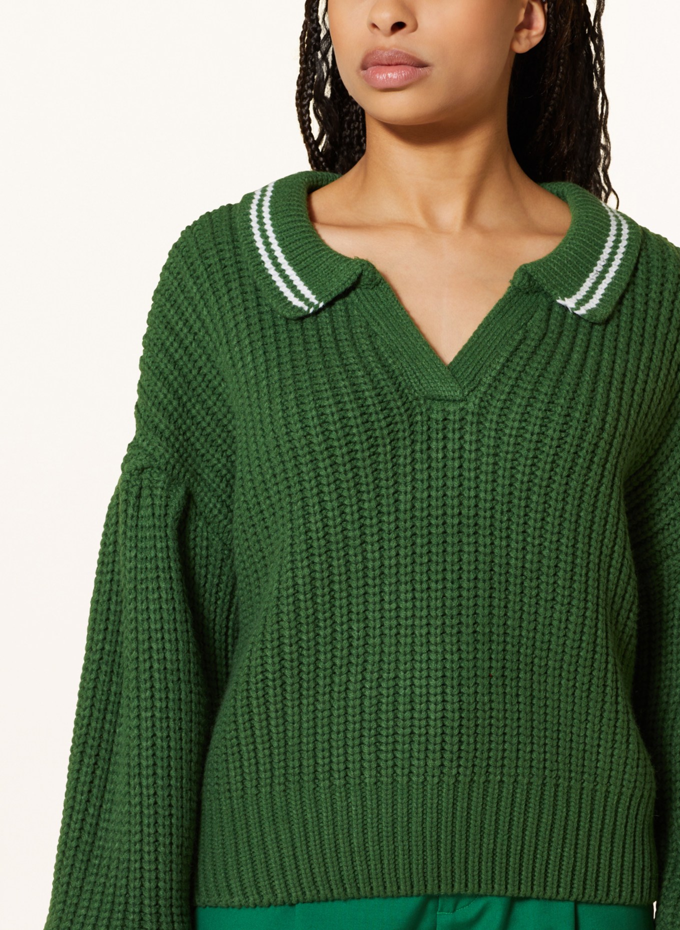 COLOURFUL REBEL Sweater BOBBY, Color: GREEN (Image 4)