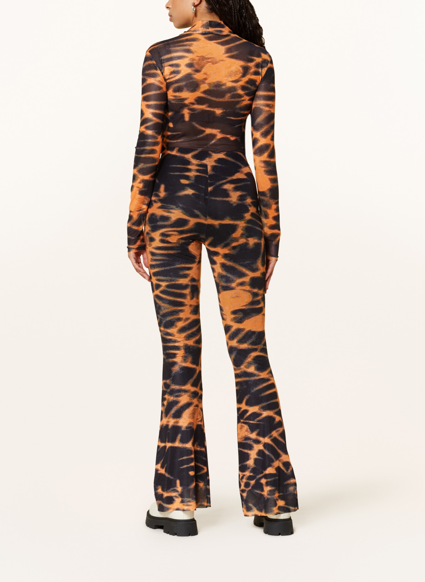 COLOURFUL REBEL Spodnie, Kolor: CZARNY/ POMARAŃCZOWY (Obrazek 3)