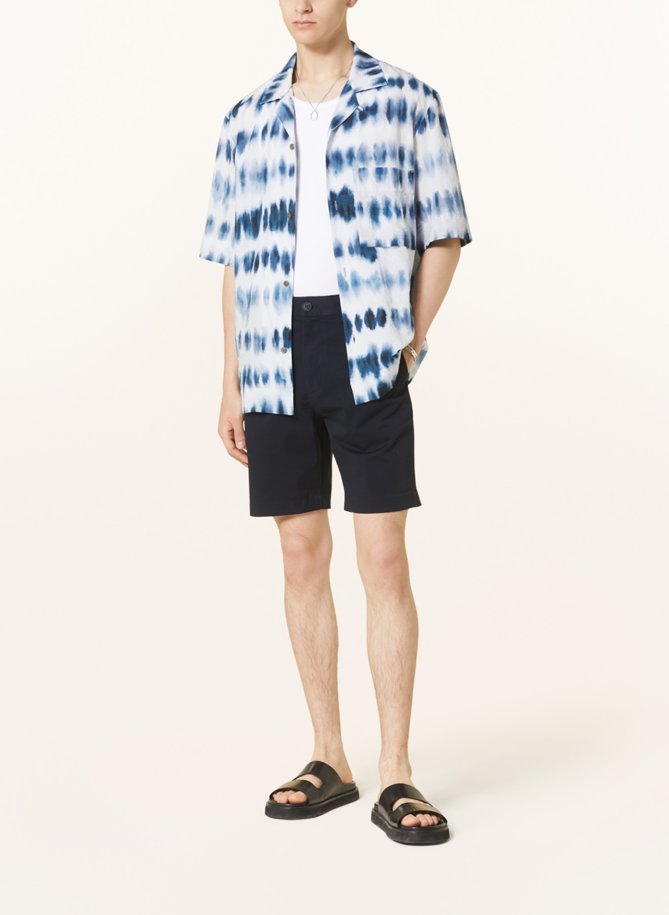 COS Resort shirt relaxed fit, Color: BLUE/ WHITE (Image 2)