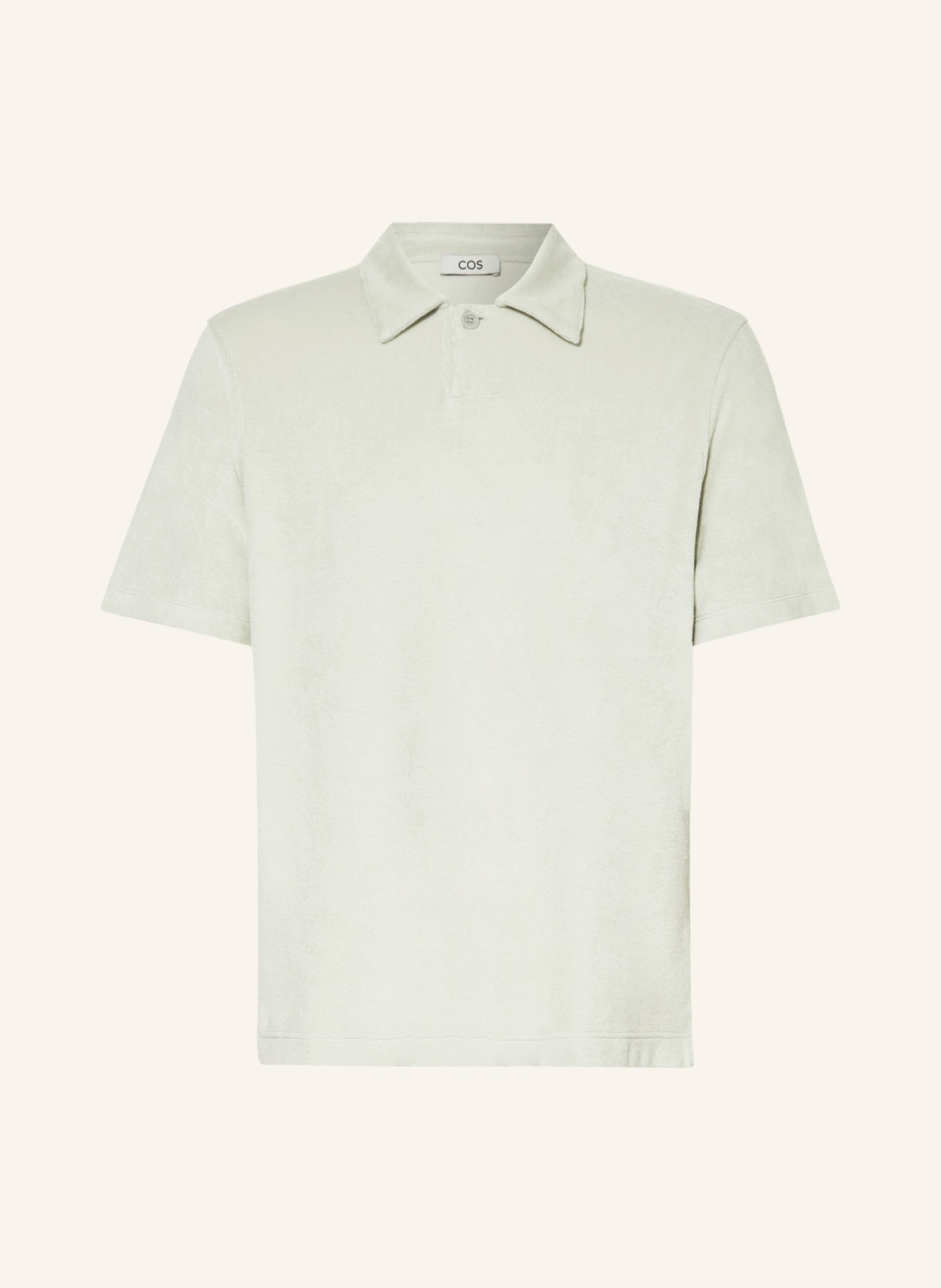 COS Terry cloth polo shirt regular fit, Color: MINT (Image 1)