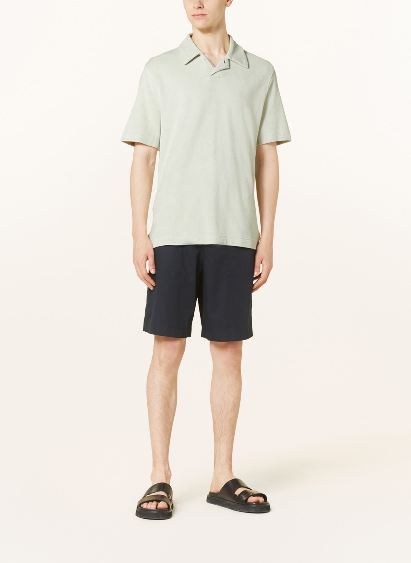 COS Frottee-Poloshirt Regular Fit, Farbe: MINT (Bild 2)