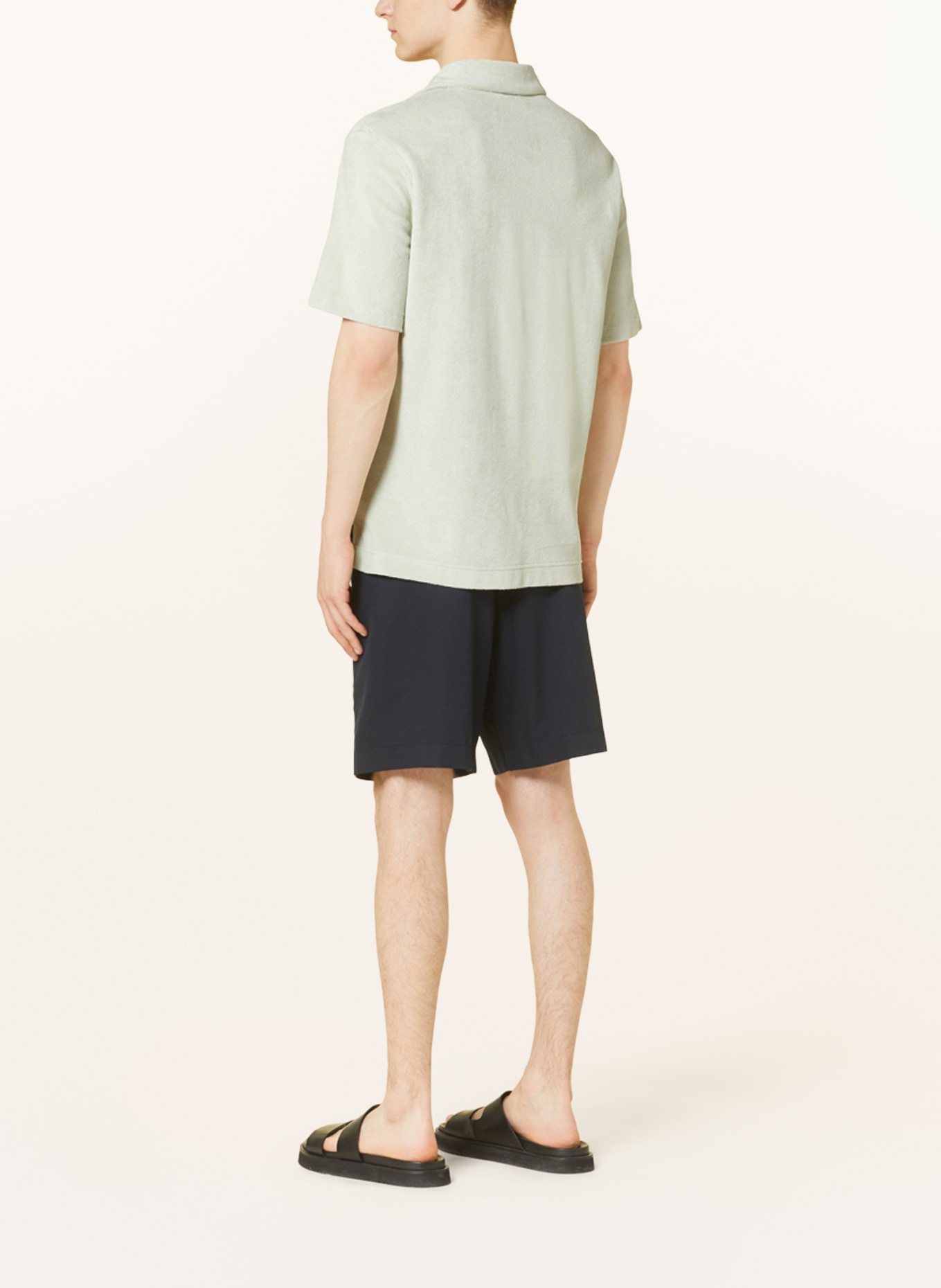 COS Frottee-Poloshirt Regular Fit, Farbe: MINT (Bild 3)