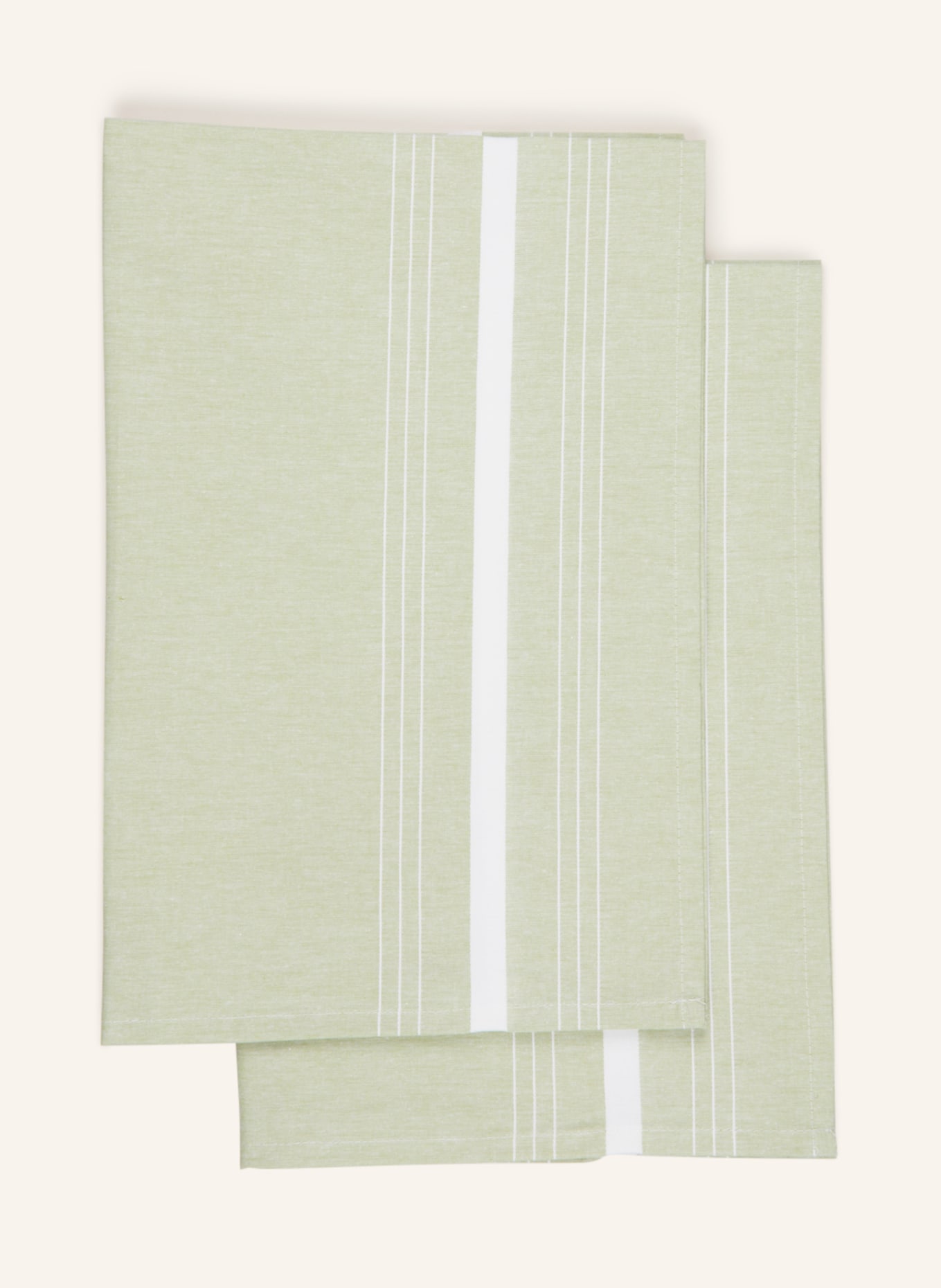 PAD Set of 2 dish towels RENE, Color: LIGHT GREEN (Image 1)