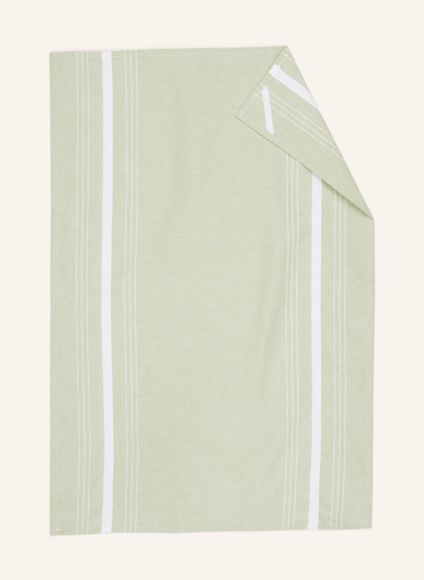 PAD Set of 2 dish towels RENE, Color: LIGHT GREEN (Image 2)