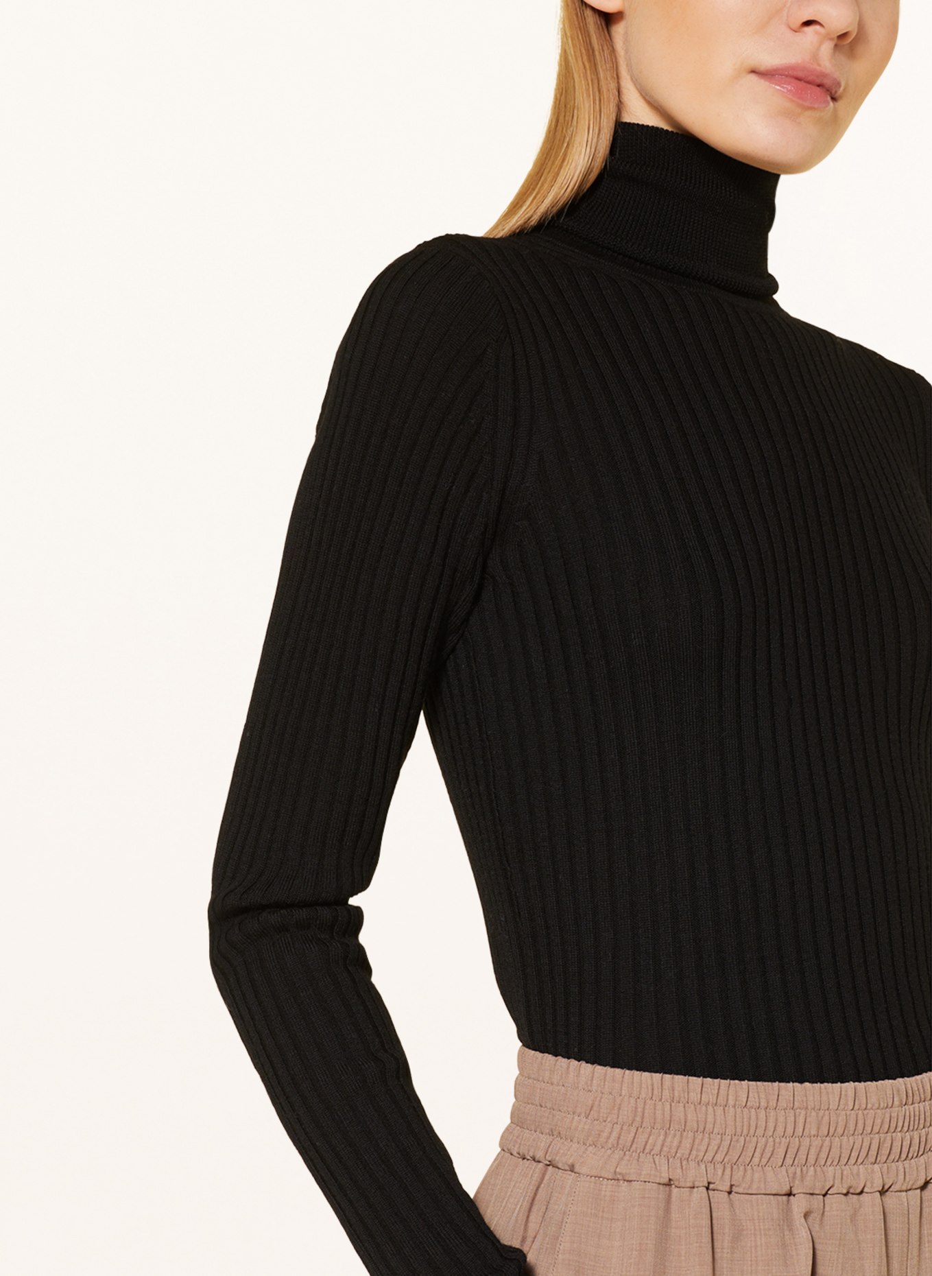 Herskind Turtleneck sweater BOB, Color: BLACK (Image 4)