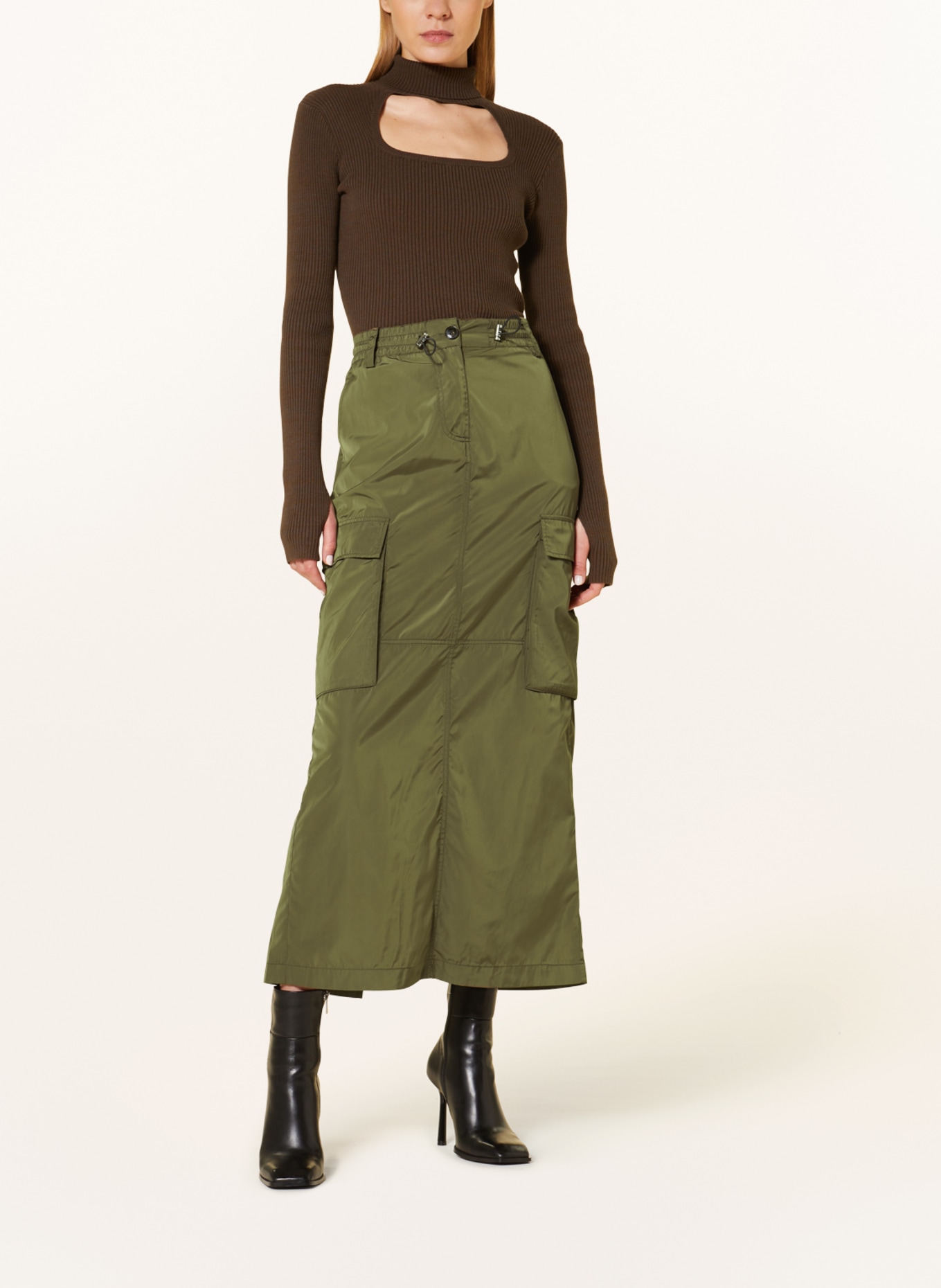 Herskind Skirt PHONEIX, Color: OLIVE (Image 2)