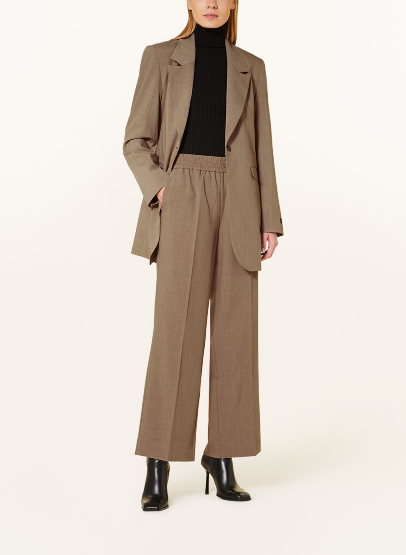 Herskind Wide leg trousers PINKY, Color: TAUPE (Image 2)