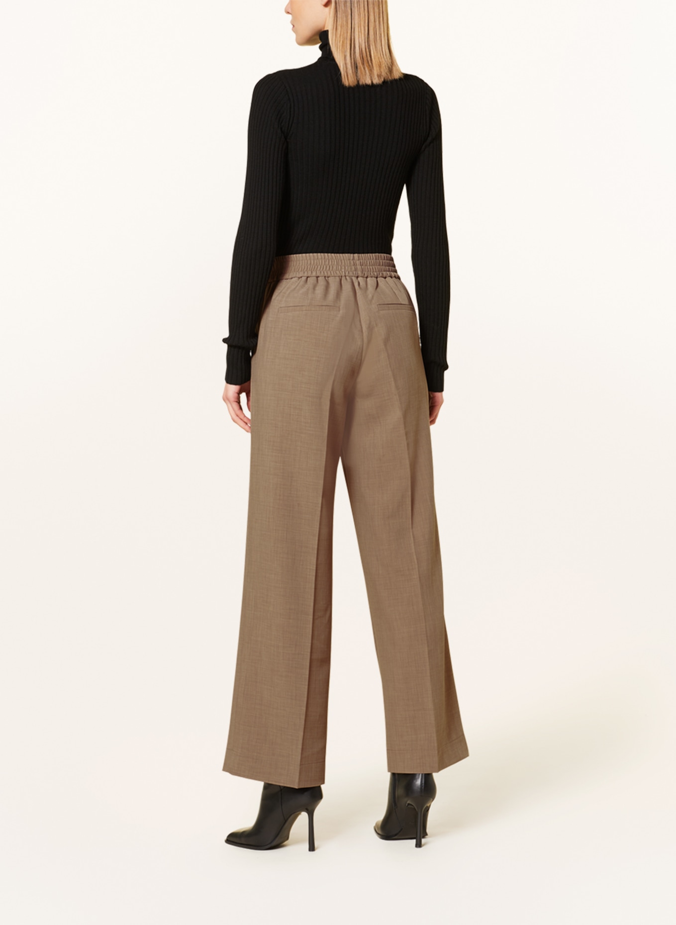 Herskind Wide leg trousers PINKY, Color: TAUPE (Image 3)