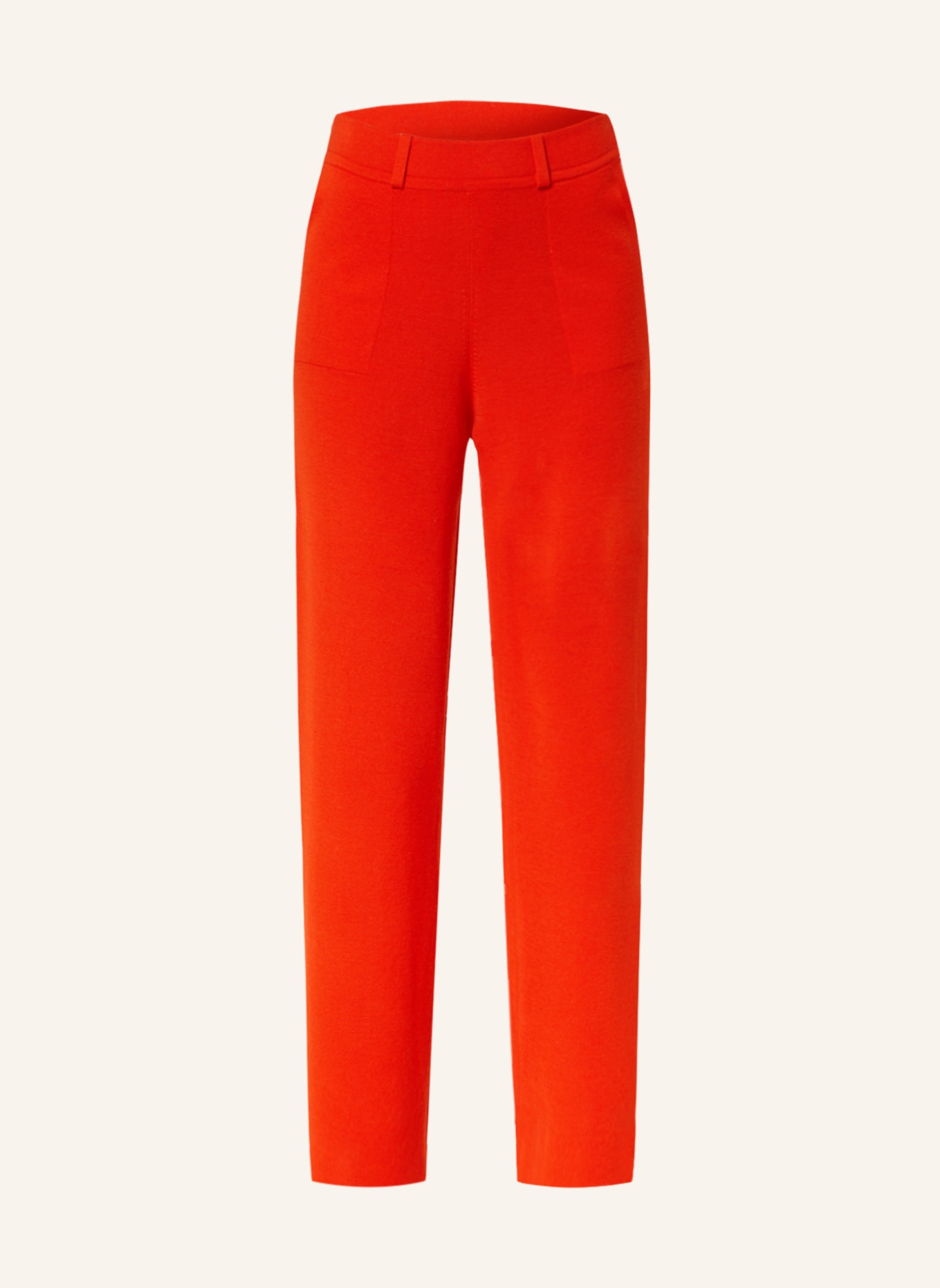 SMINFINITY Knit trousers made of merino wool, Color: ORANGE (Image 1)