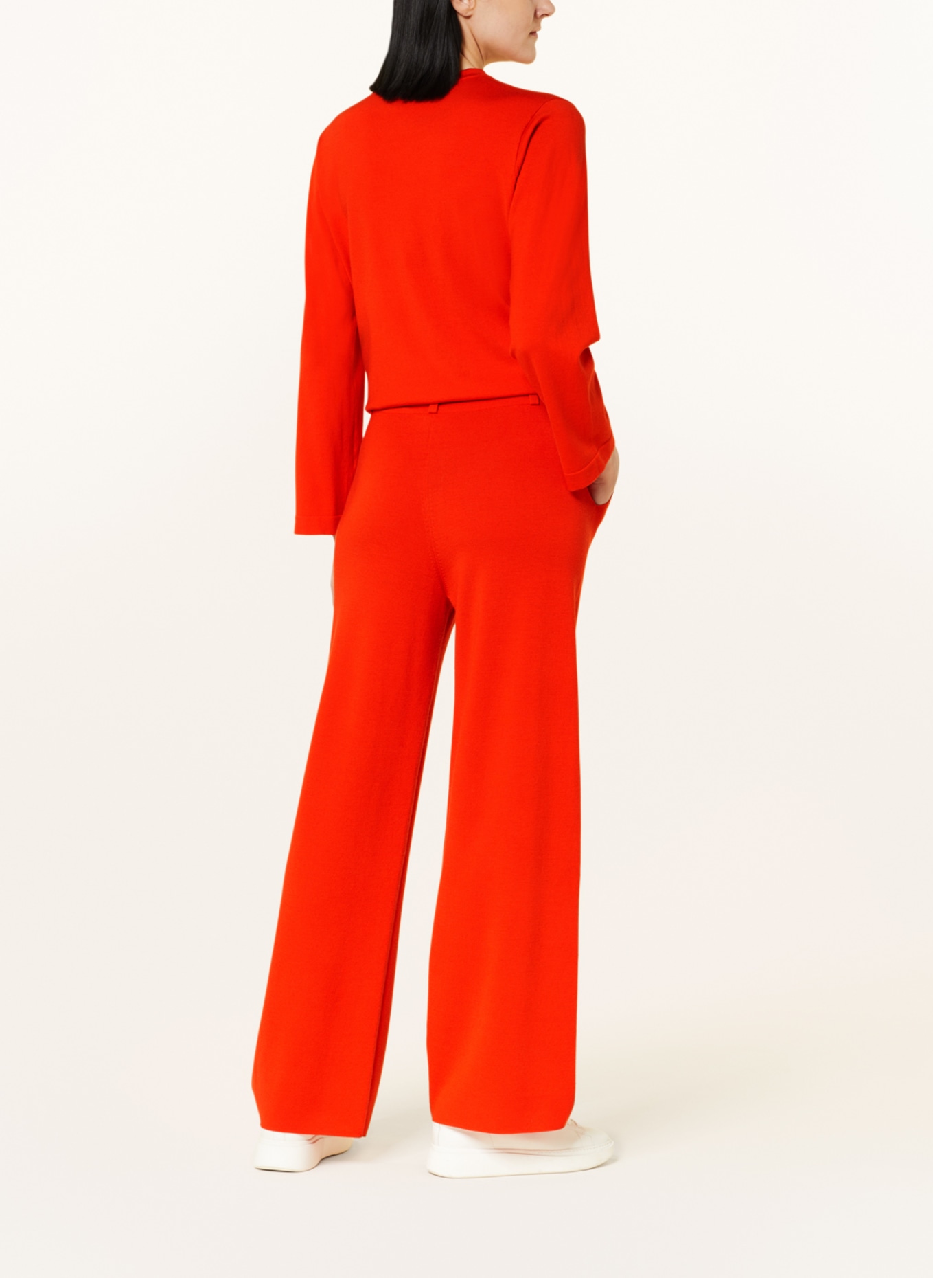 SMINFINITY Knit trousers made of merino wool, Color: ORANGE (Image 3)