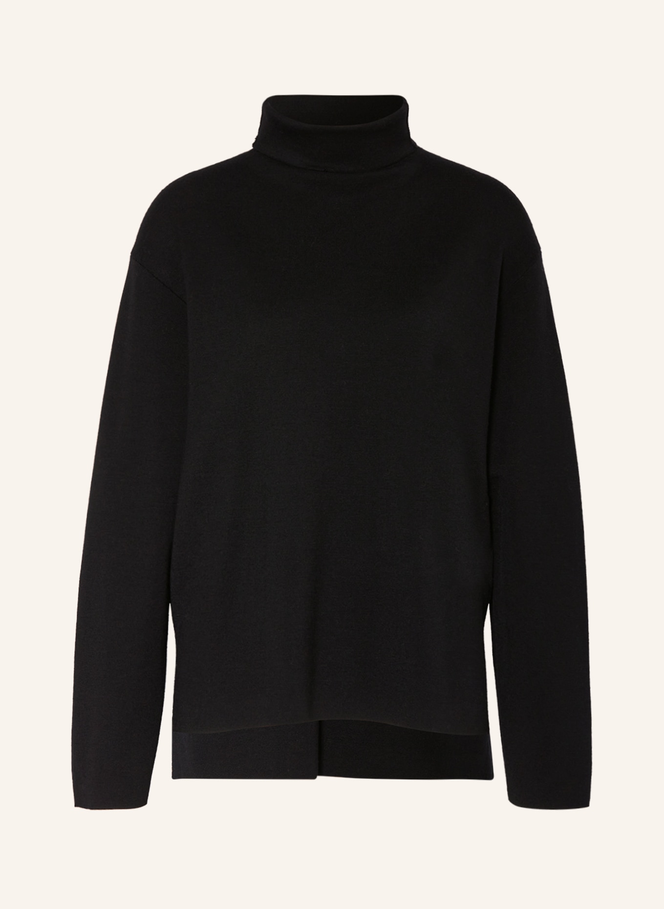 SMINFINITY Turtleneck sweater in merino wool, Color: BLACK (Image 1)