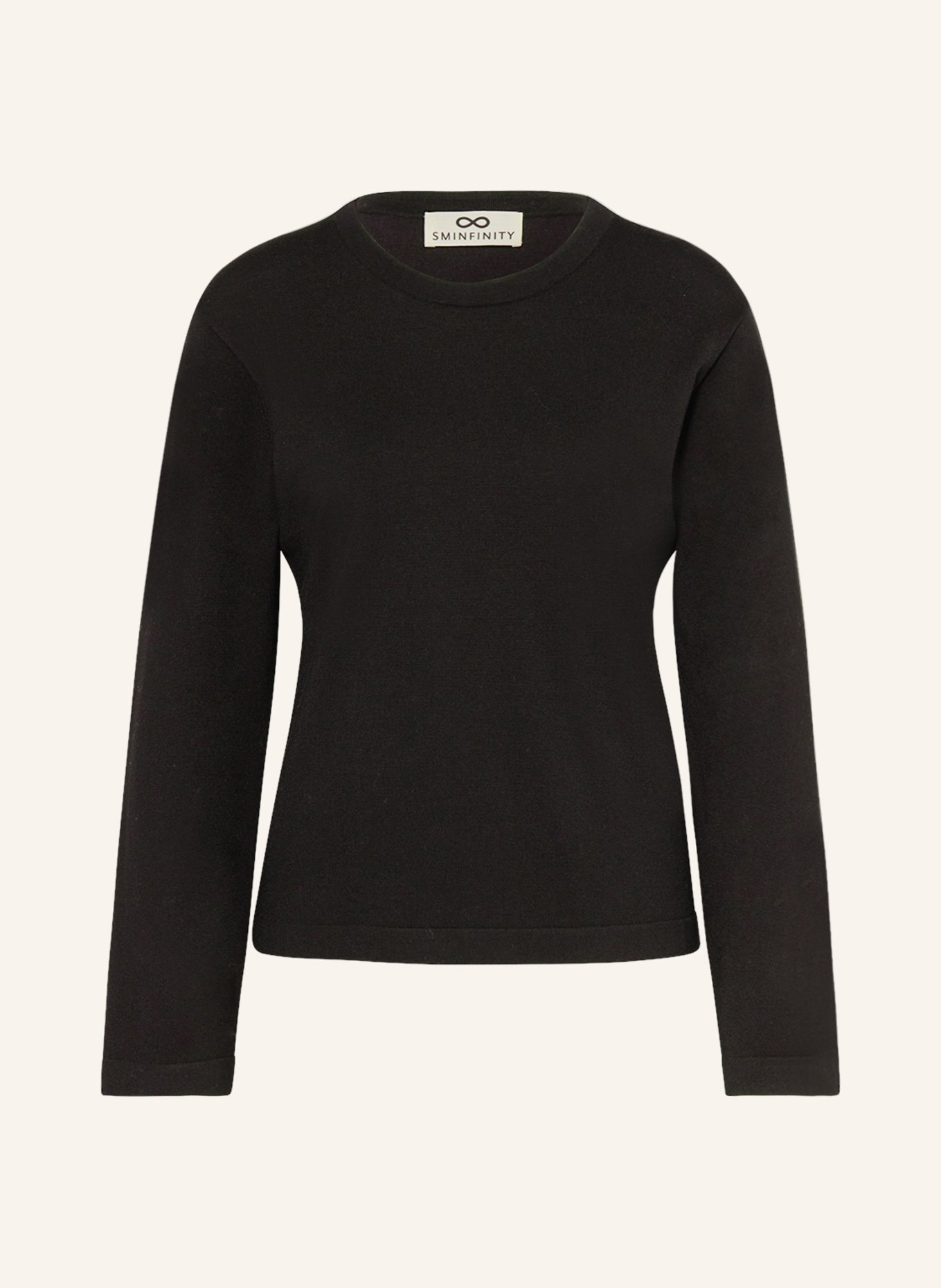SMINFINITY Long sleeve shirt in merino wool, Color: BLACK (Image 1)