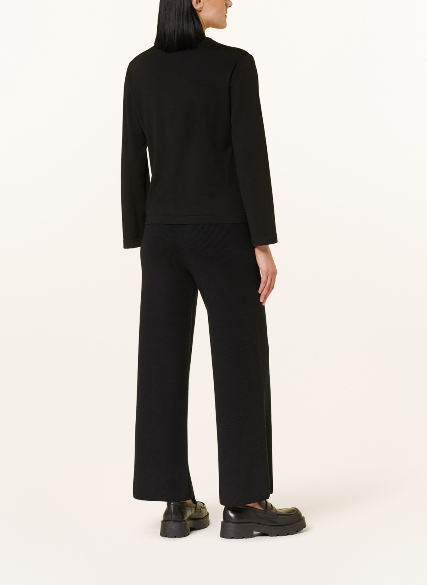 SMINFINITY Long sleeve shirt in merino wool, Color: BLACK (Image 3)