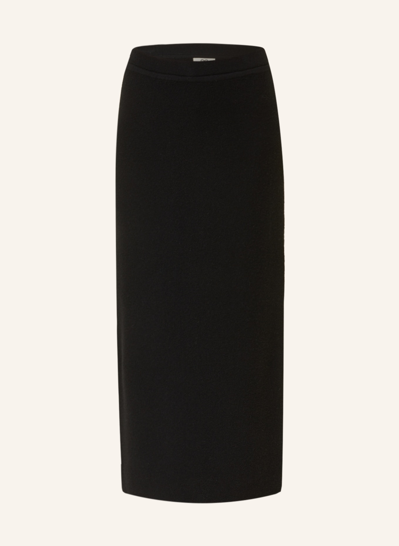 SMINFINITY Knit skirt with cashmere, Color: BLACK (Image 1)