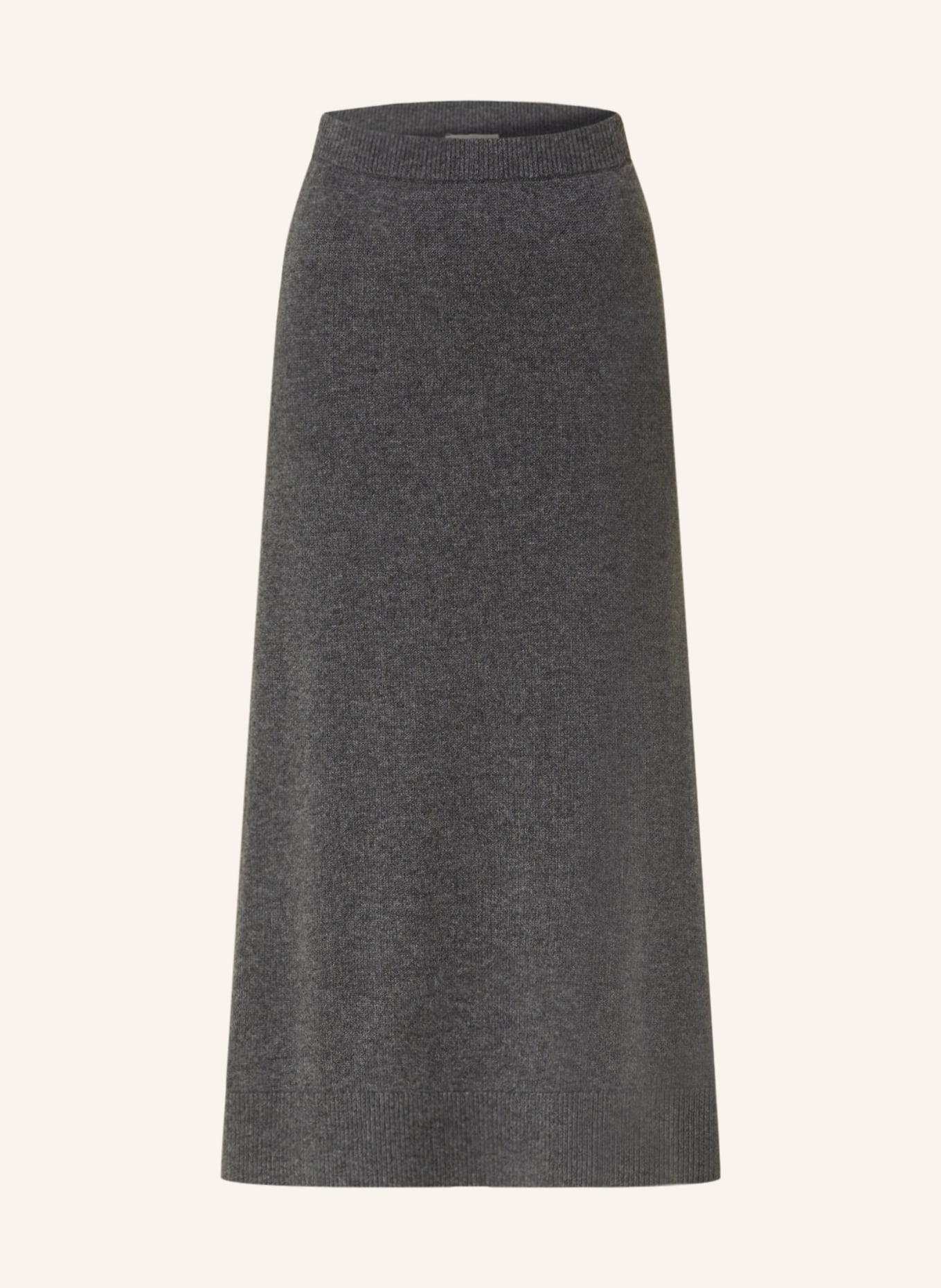 SMINFINITY Úpletová sukně z kašmíru, Barva: TMAVĚ ŠEDÁ (Obrázek 1)