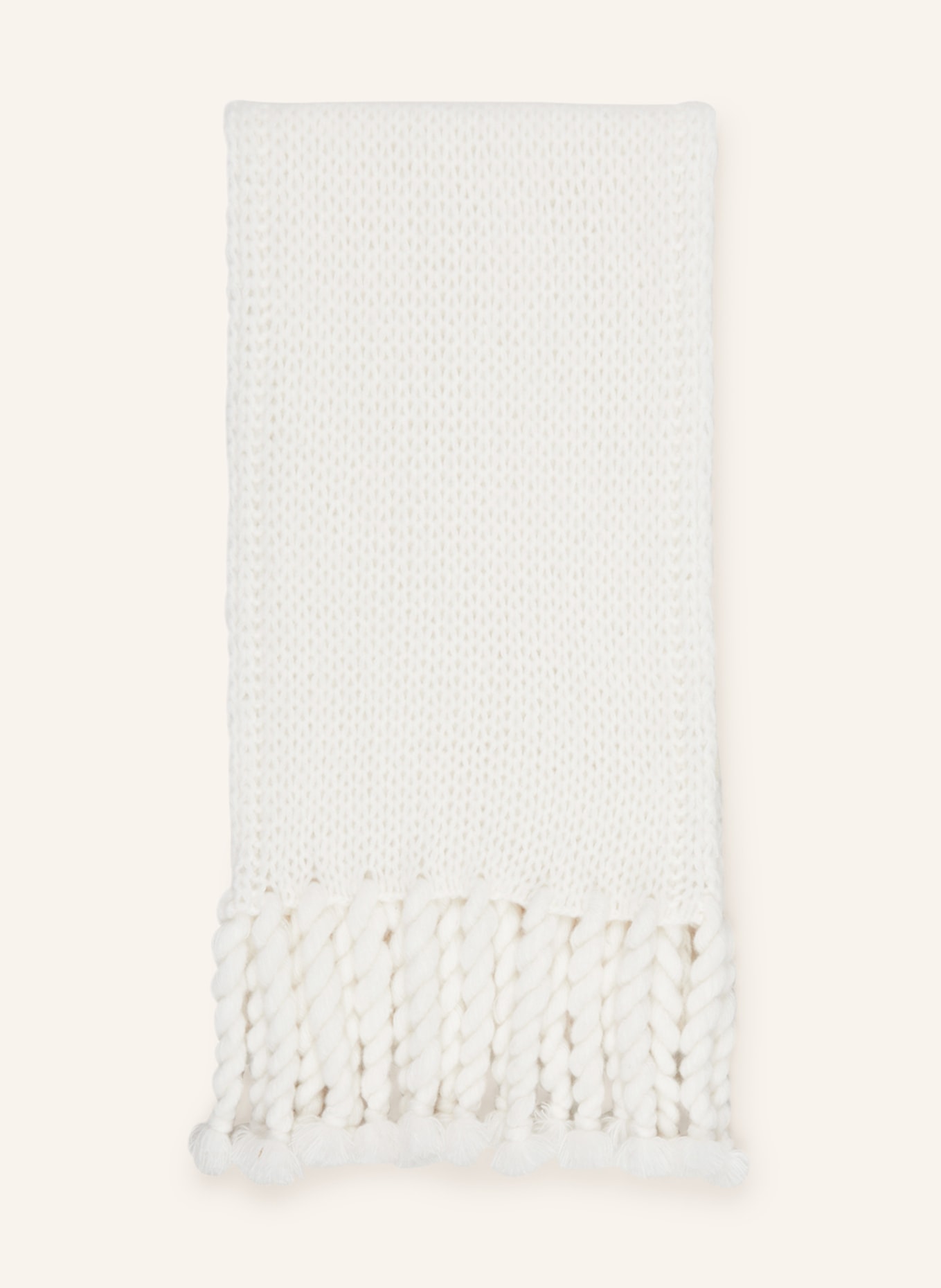SMINFINITY Scarf with cashmere, Color: ECRU (Image 1)