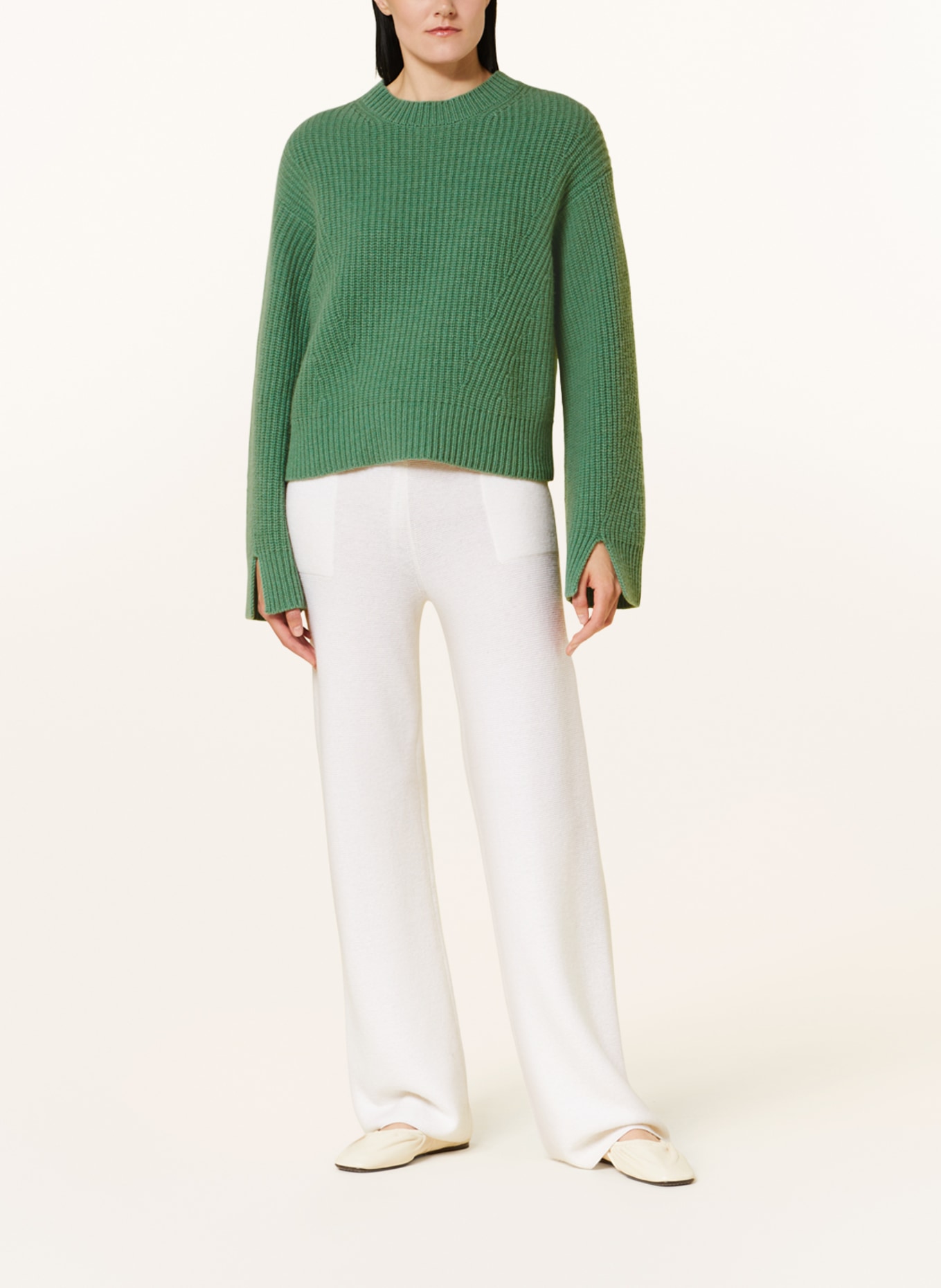 SMINFINITY Cashmere-Pullover, Farbe: GRÜN (Bild 2)