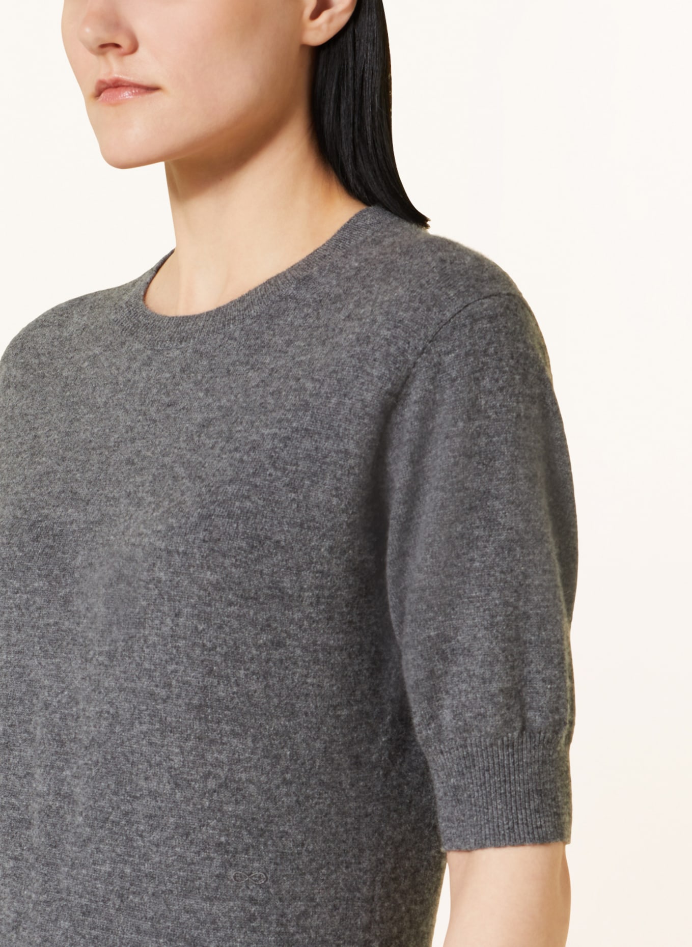 SMINFINITY Knit shirt in cashmere, Color: GRAY (Image 4)