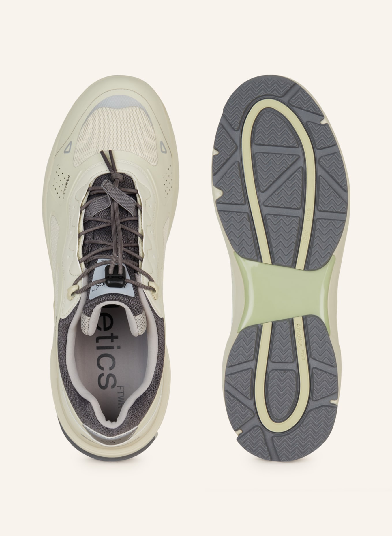 Athletics FTWR Sneakers ONE.2 WATERSTOP, Color: WHITE GOLD/ LIGHT GREEN (Image 5)