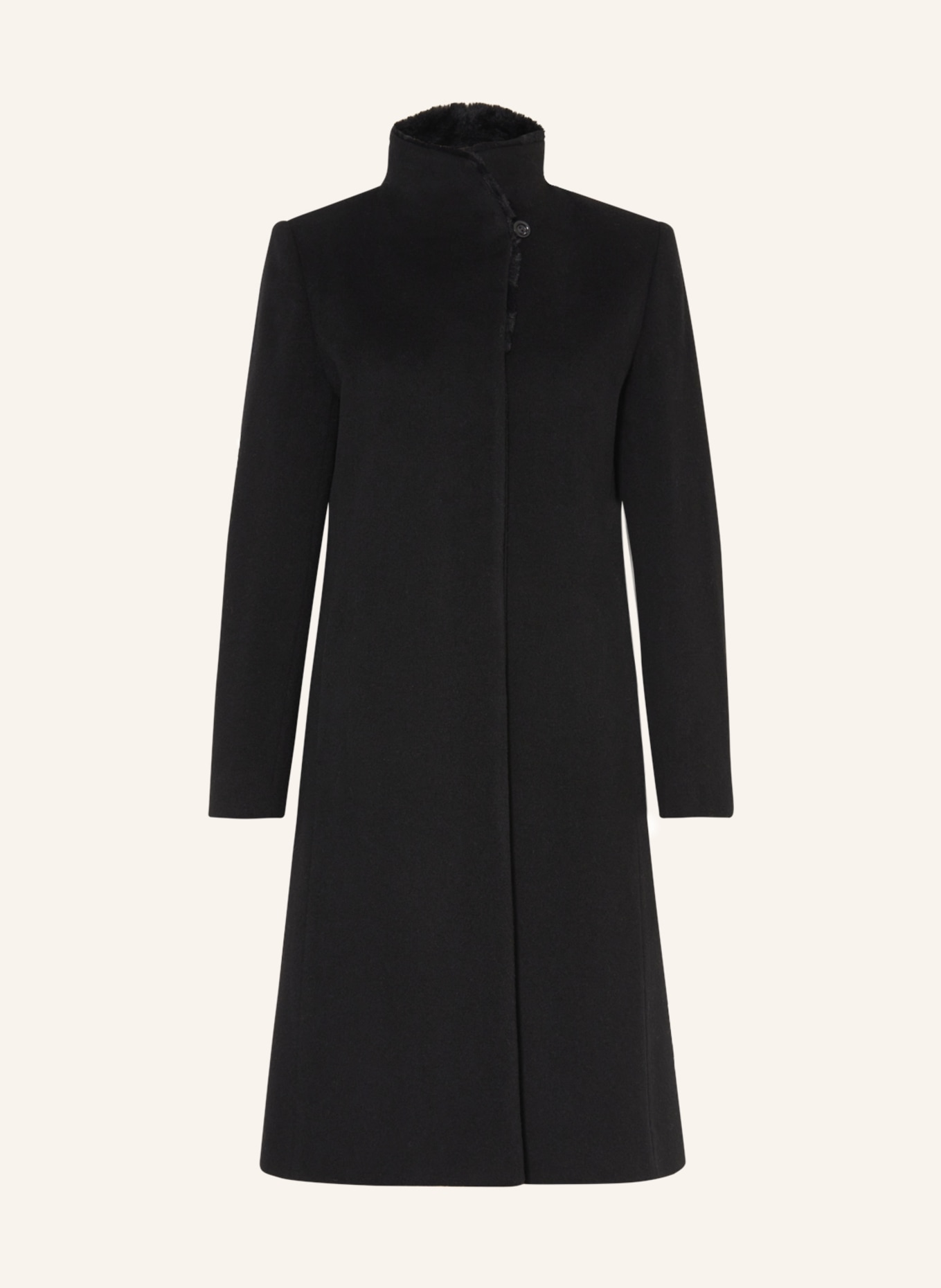ICONS CINZIA ROCCA Wool coat, Color: BLACK (Image 1)