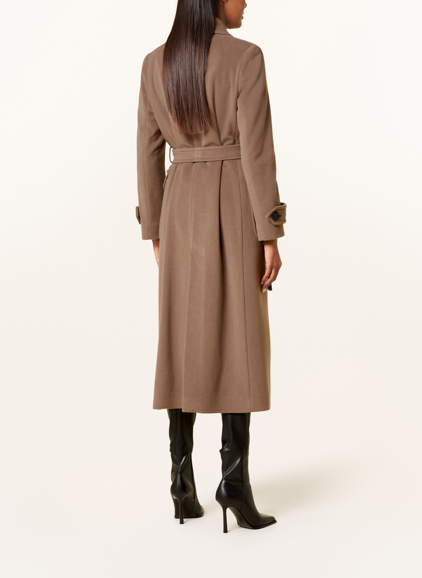 ICONS CINZIA ROCCA Wool coat, Color: TAUPE (Image 3)