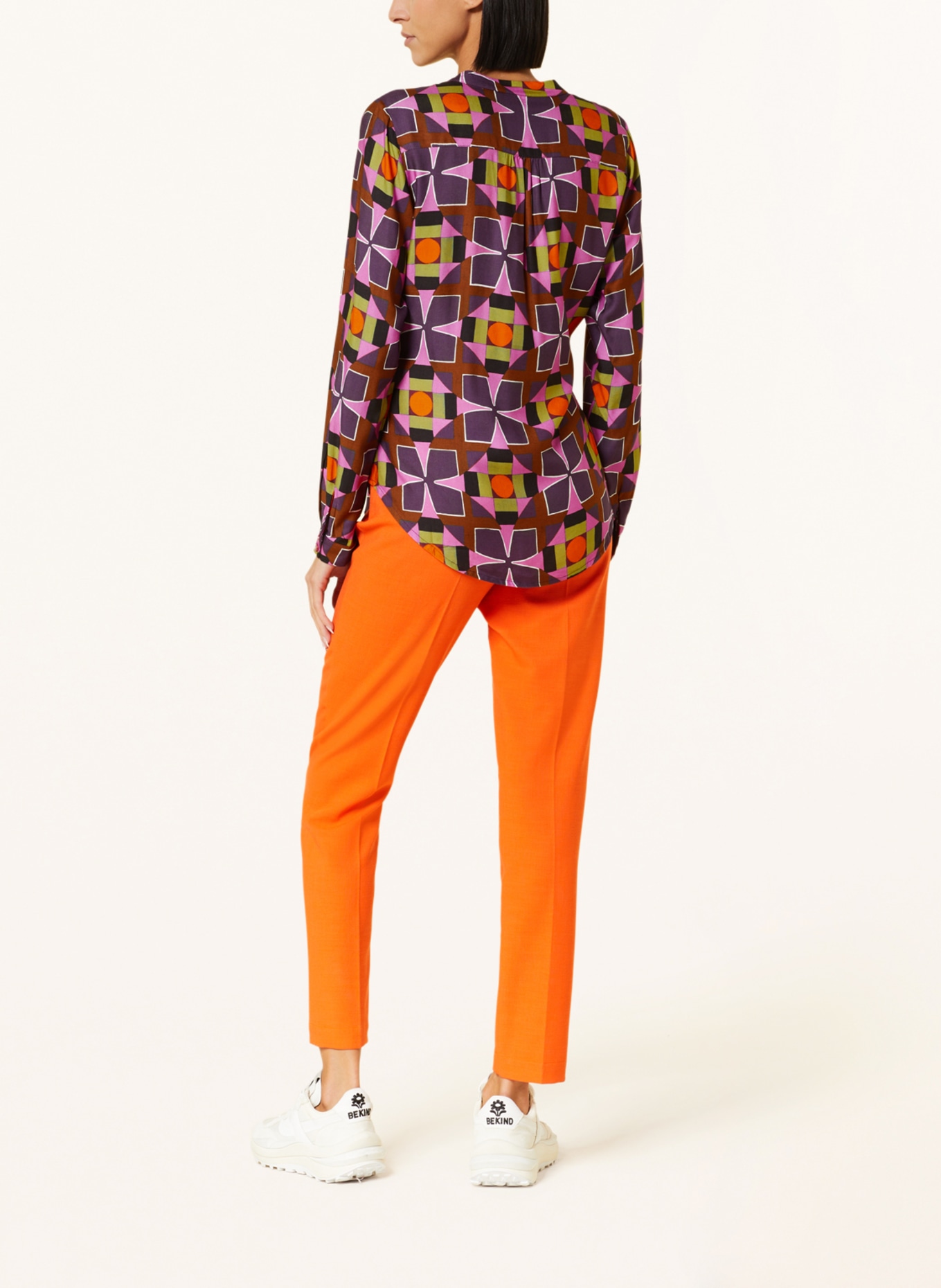 Emily VAN DEN BERGH Shirt blouse, Color: PURPLE/ BROWN/ ORANGE (Image 3)