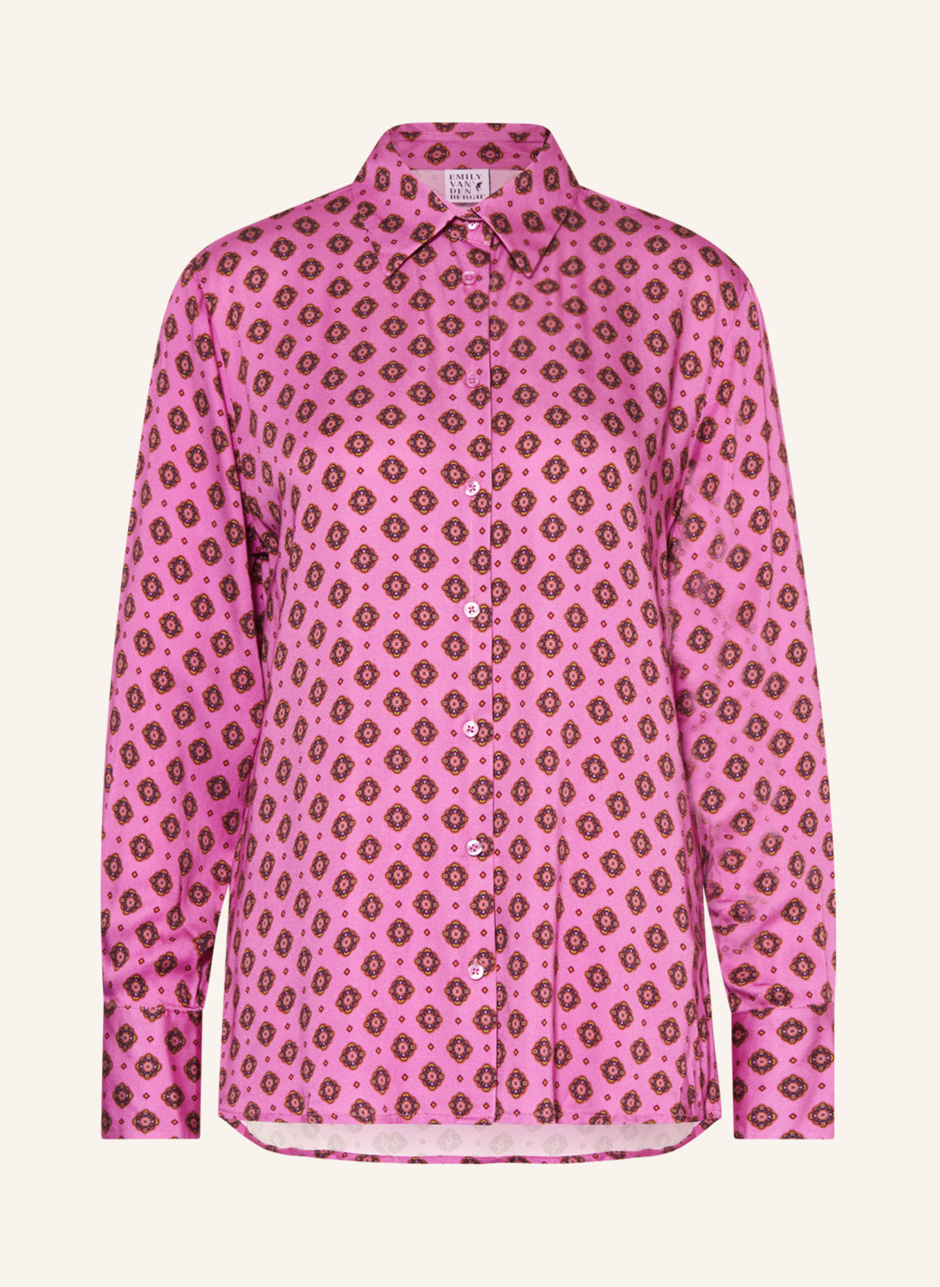 Emily VAN DEN BERGH Shirt blouse, Color: PINK/ RED/ YELLOW (Image 1)