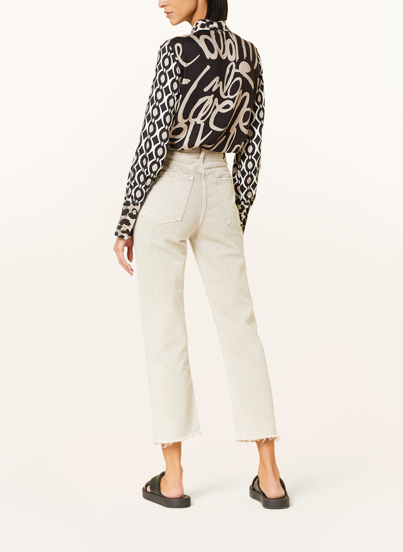 Emily VAN DEN BERGH Shirt blouse, Color: BLACK/ WHITE/ GRAY (Image 3)