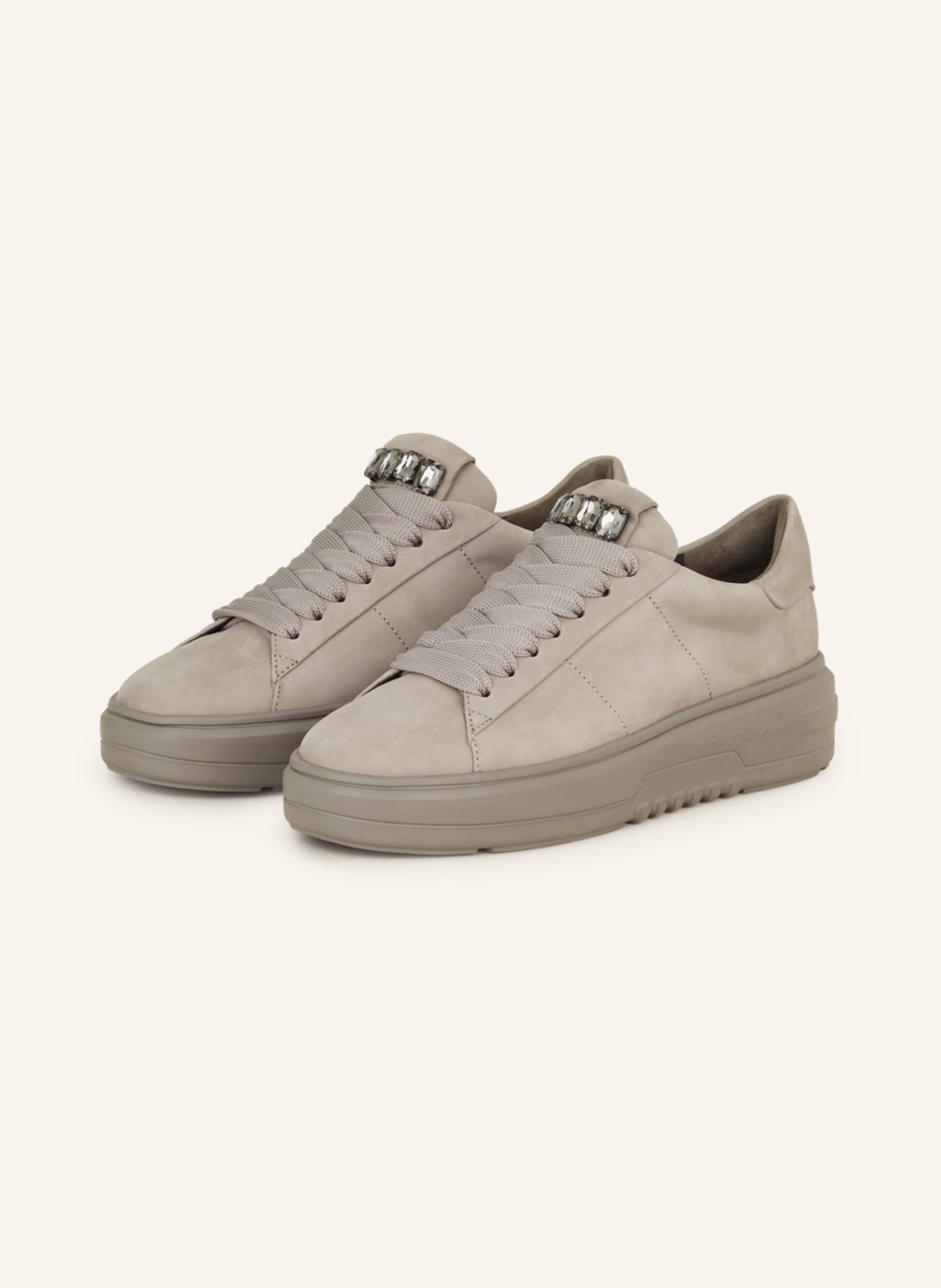 KENNEL & SCHMENGER Sneakers TURN with decorative gems, Color: GRAY (Image 1)