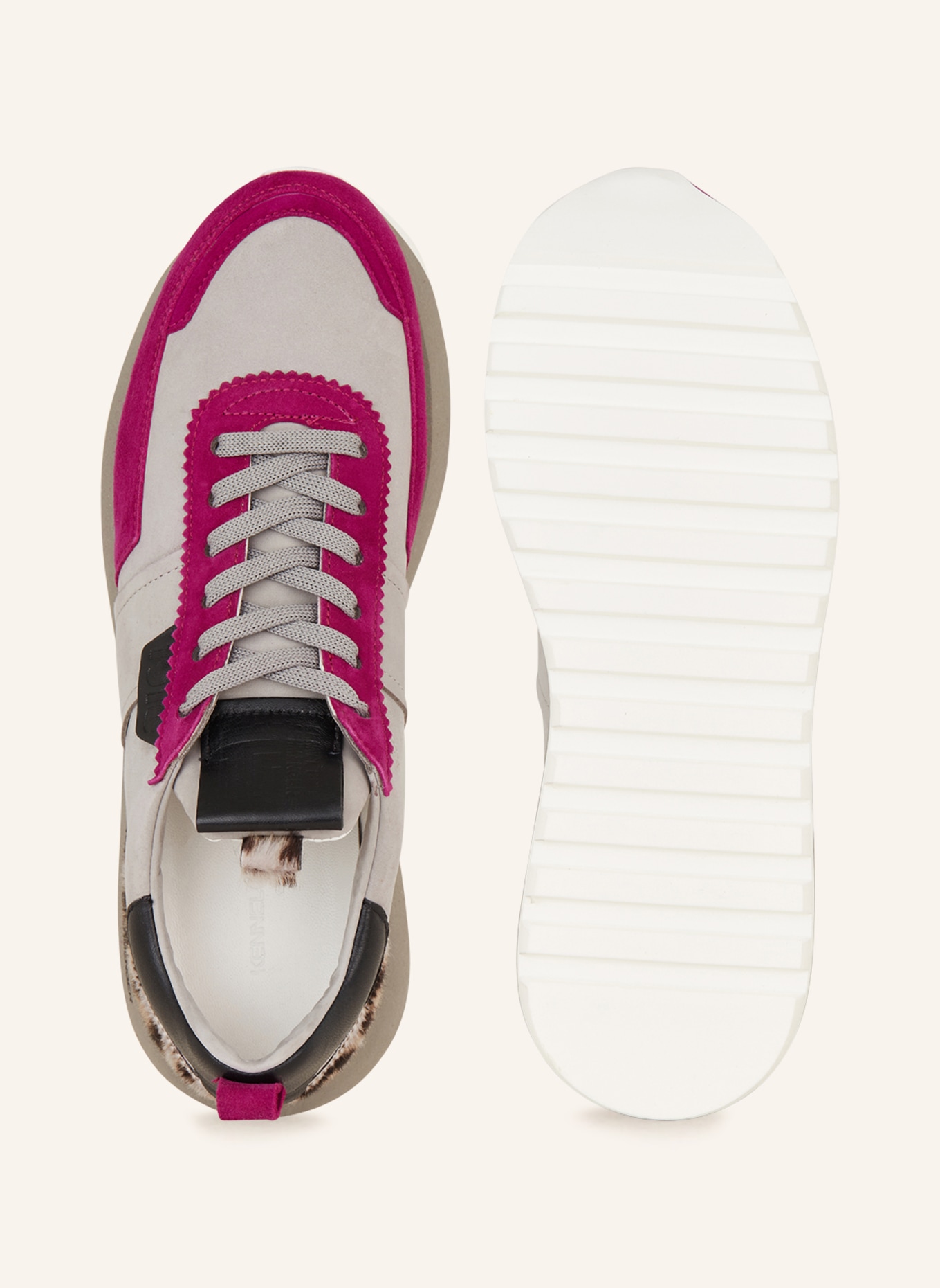 KENNEL & SCHMENGER Sneakersy TONIC, Kolor: SZARY/ LILA/ CZARNY (Obrazek 5)